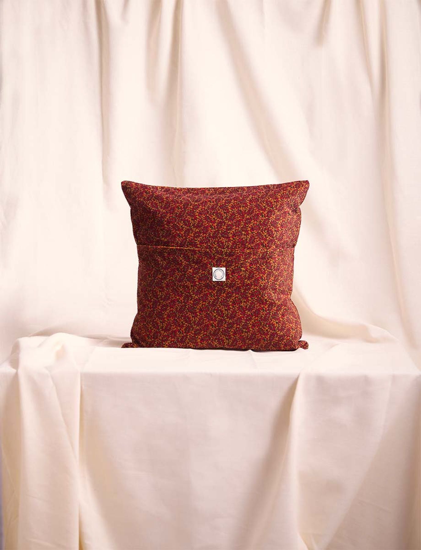 Coussin Sandy velours côtelé upcyclé