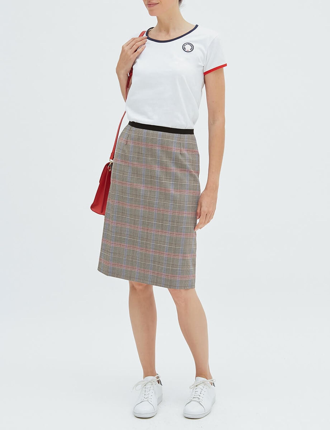 Jupe Rika en laine gris