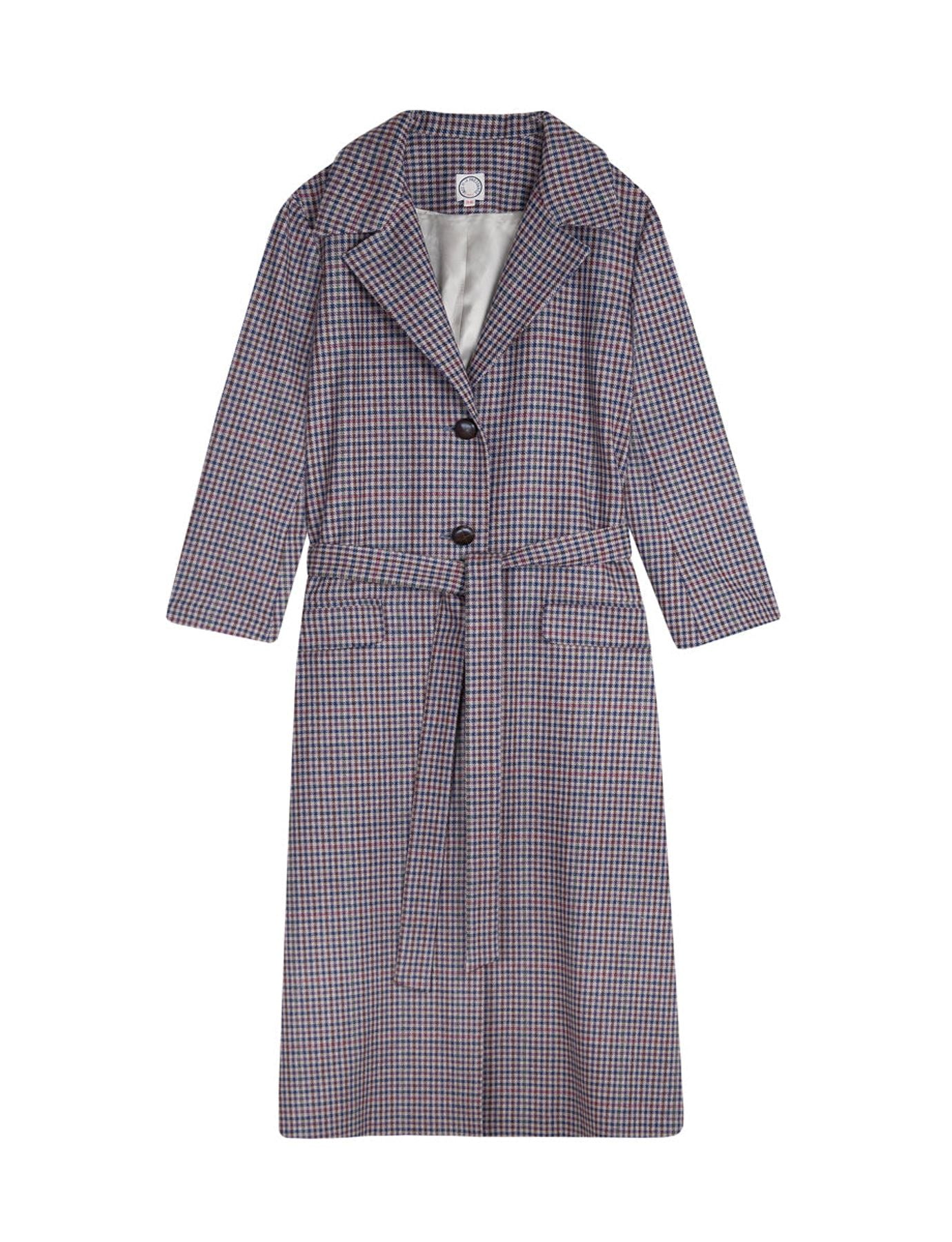 Cornelius burgundy wool coat