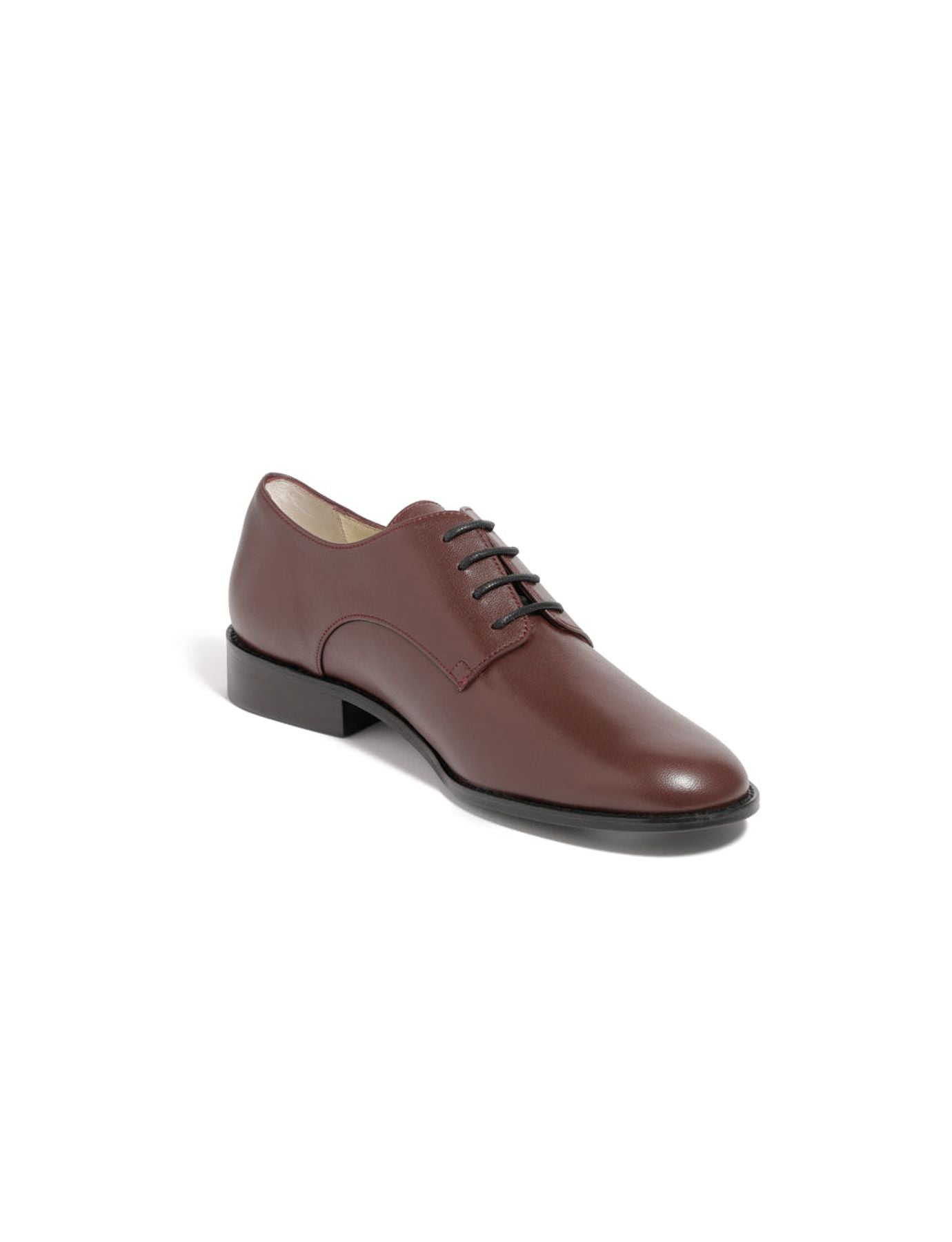 Derby Kelly bordeaux en cuir