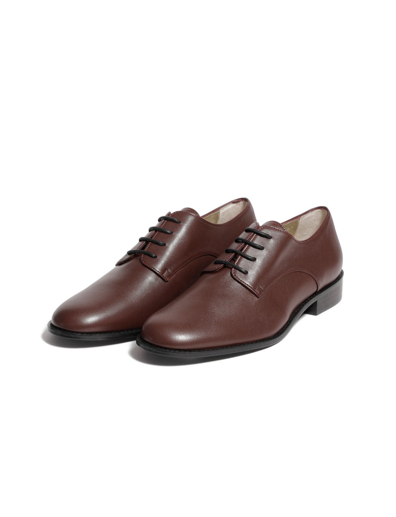 Derby Kelly bordeaux en cuir