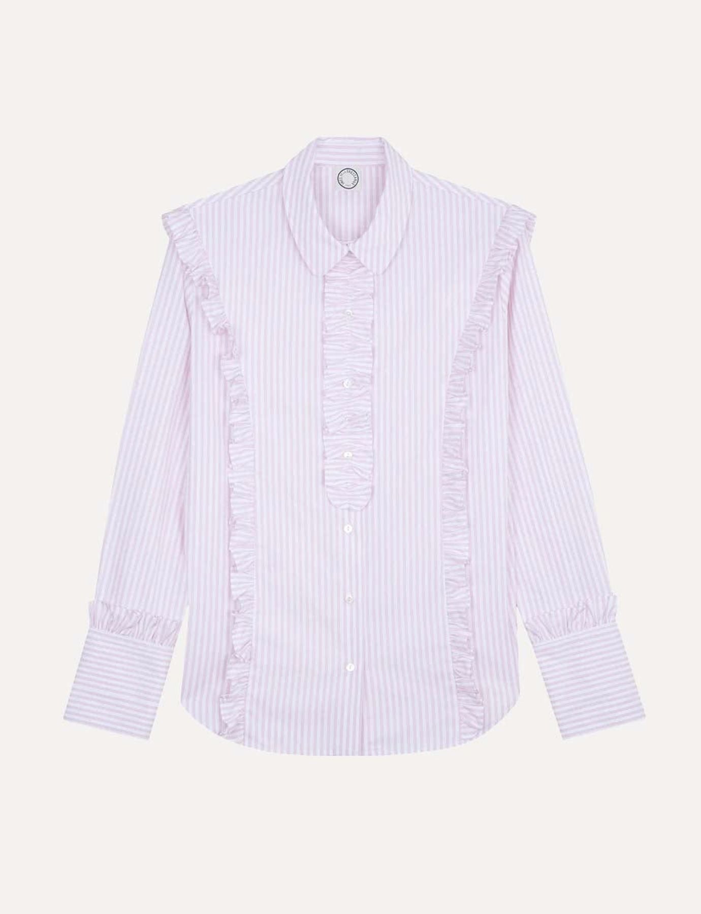 Chemise Lucina en coton rose pâle