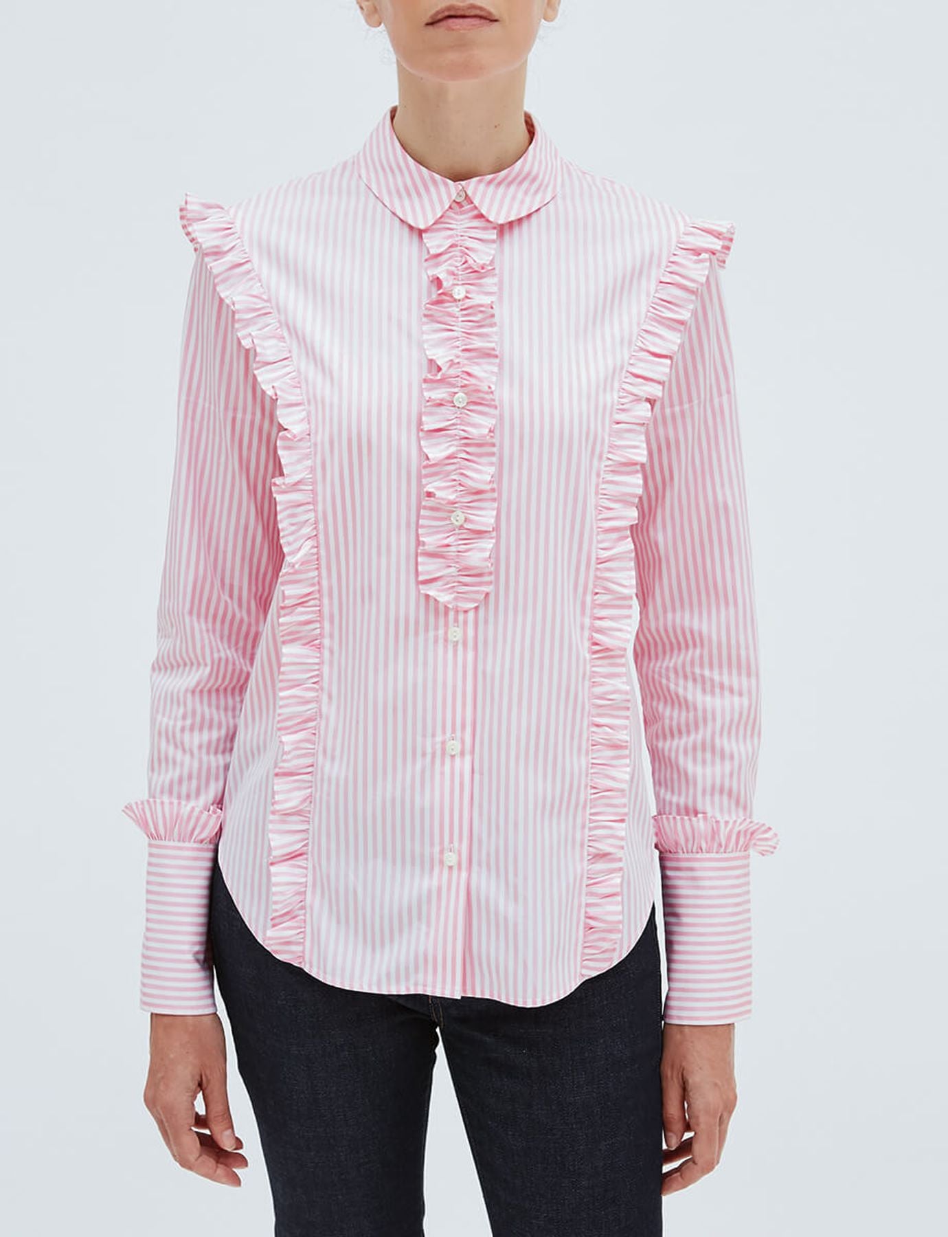 Chemise Lucina en coton rose pâle