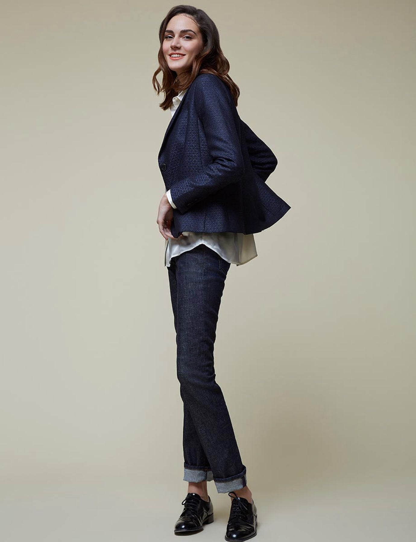 Veste Nicoletta bleu marine