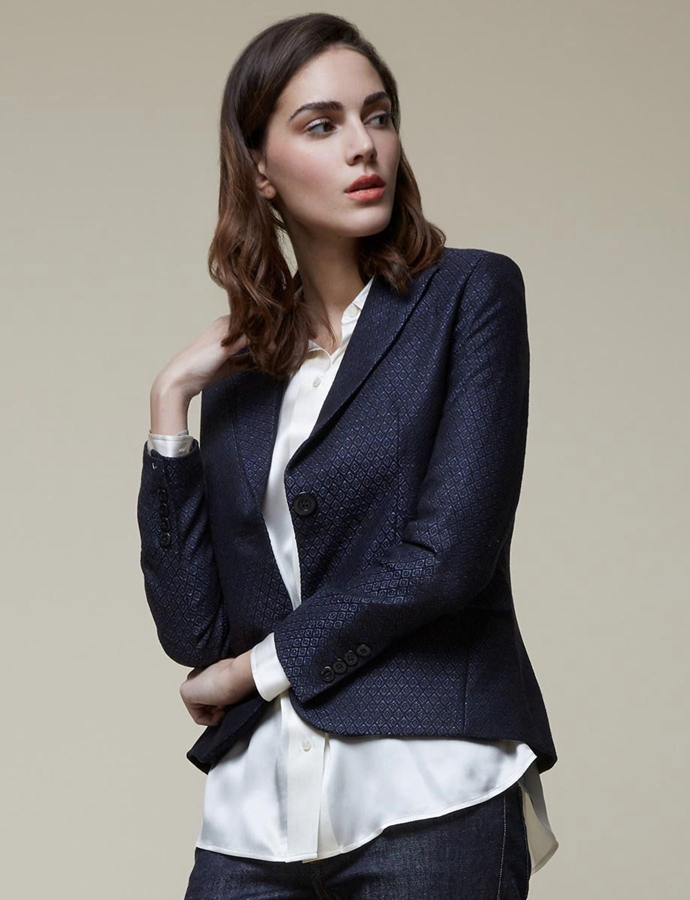Veste Nicoletta bleu marine
