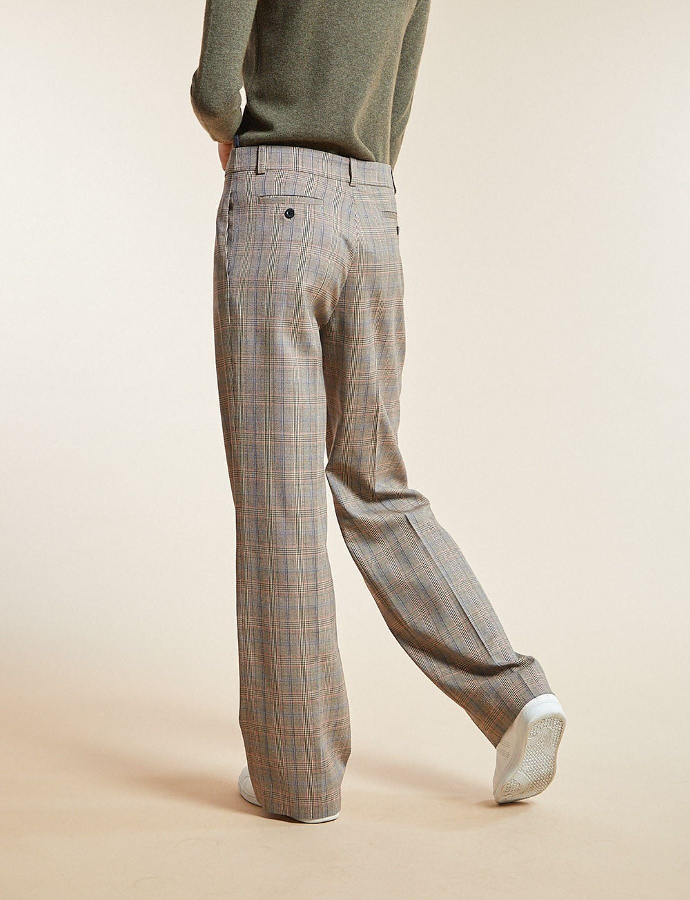 Pantalon Hector Prince de Galles beige