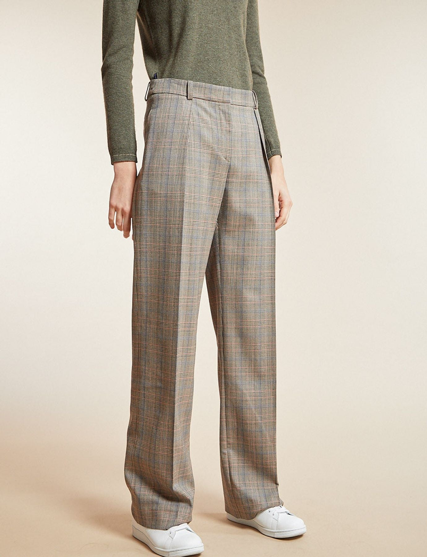 Pantalon Hector Prince de Galles beige