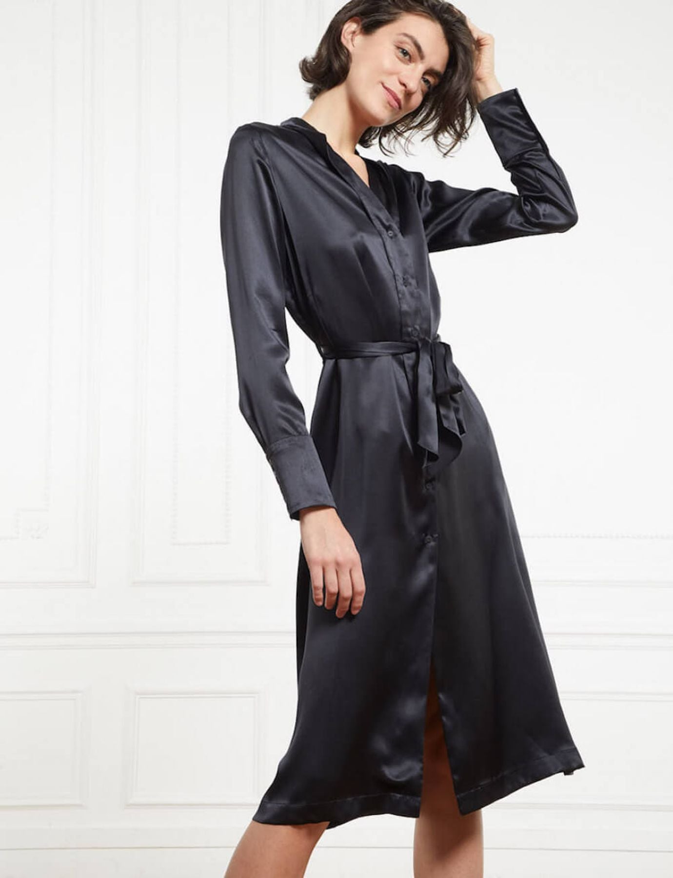 Robe Orchidée noire
