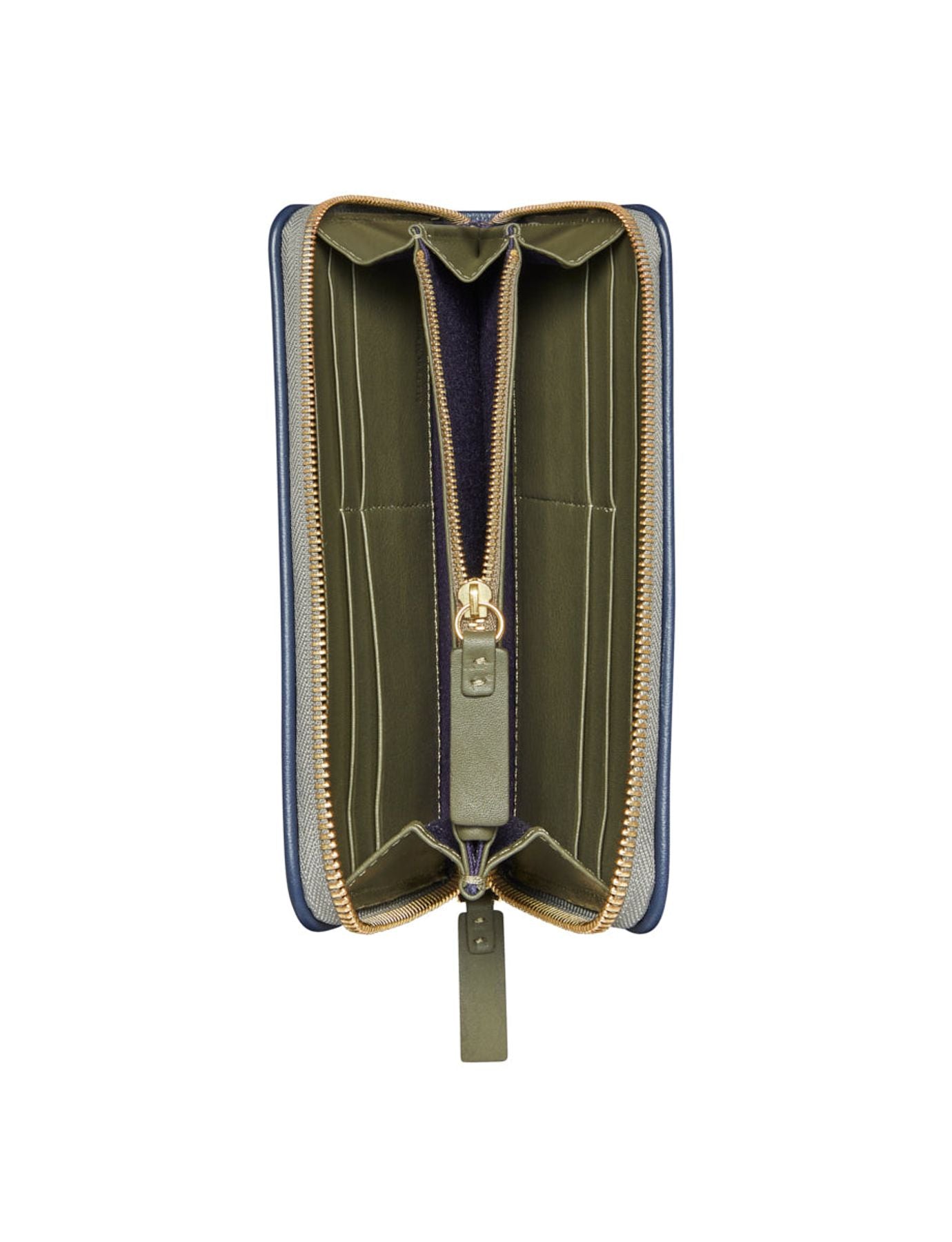 Porte-monnaie Marcia cuir kaki