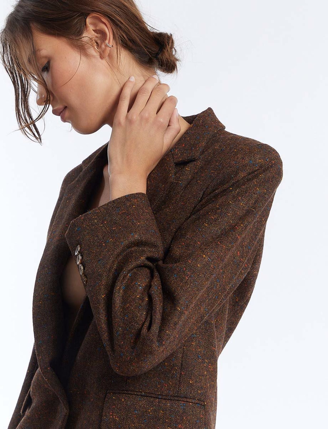 Veste Bruna laine marron