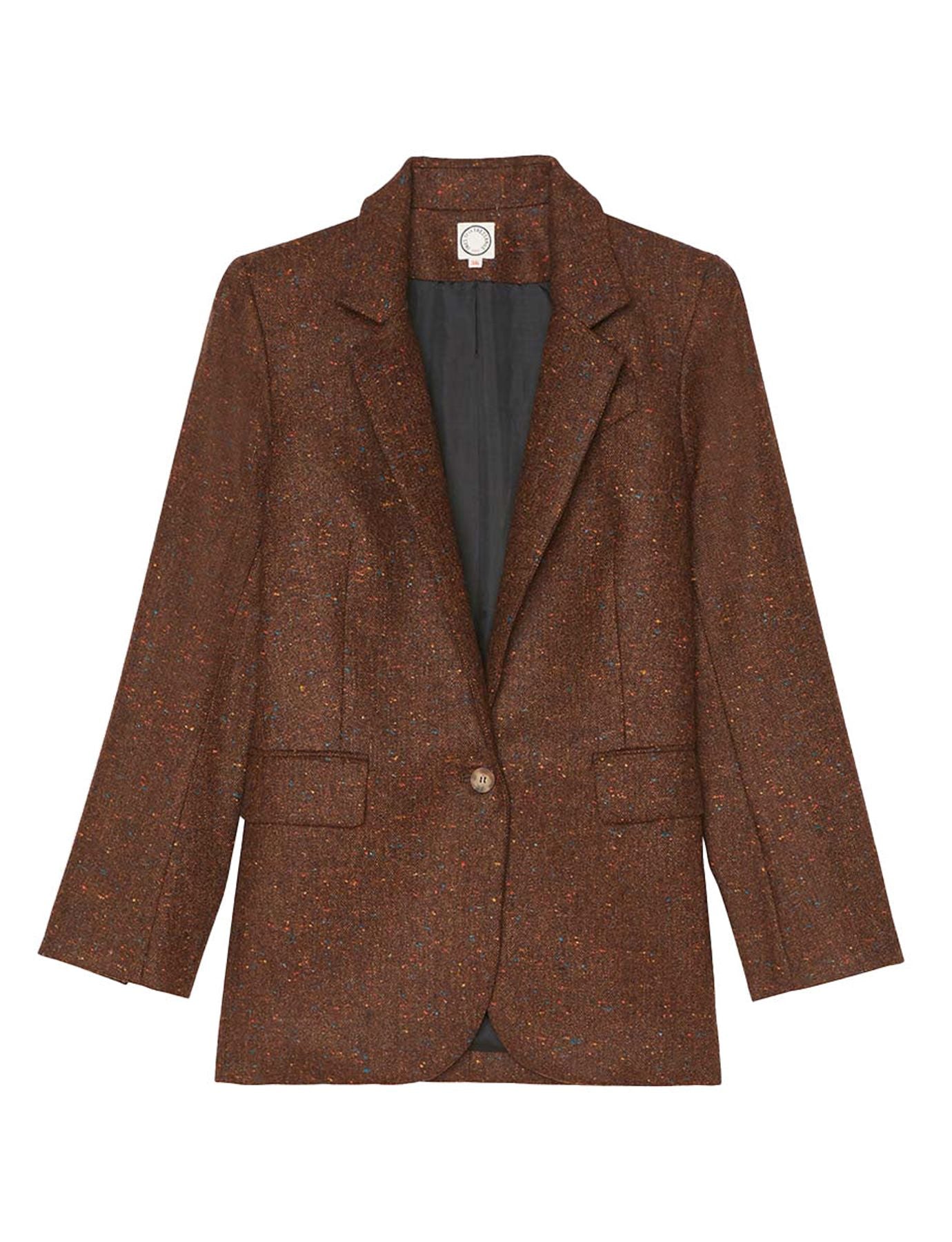 Veste Bruna laine marron