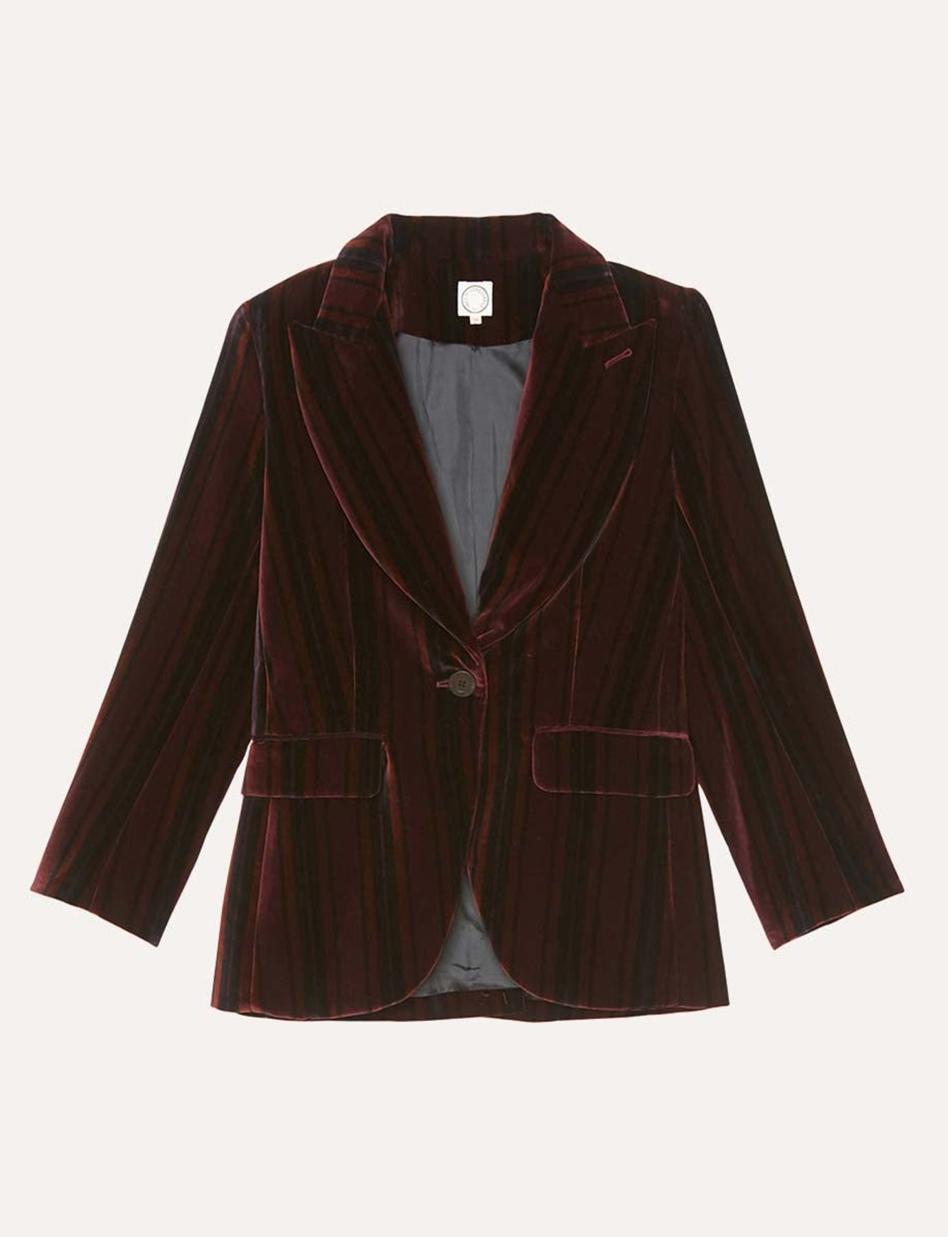 Veste Gaelle velours bordeaux