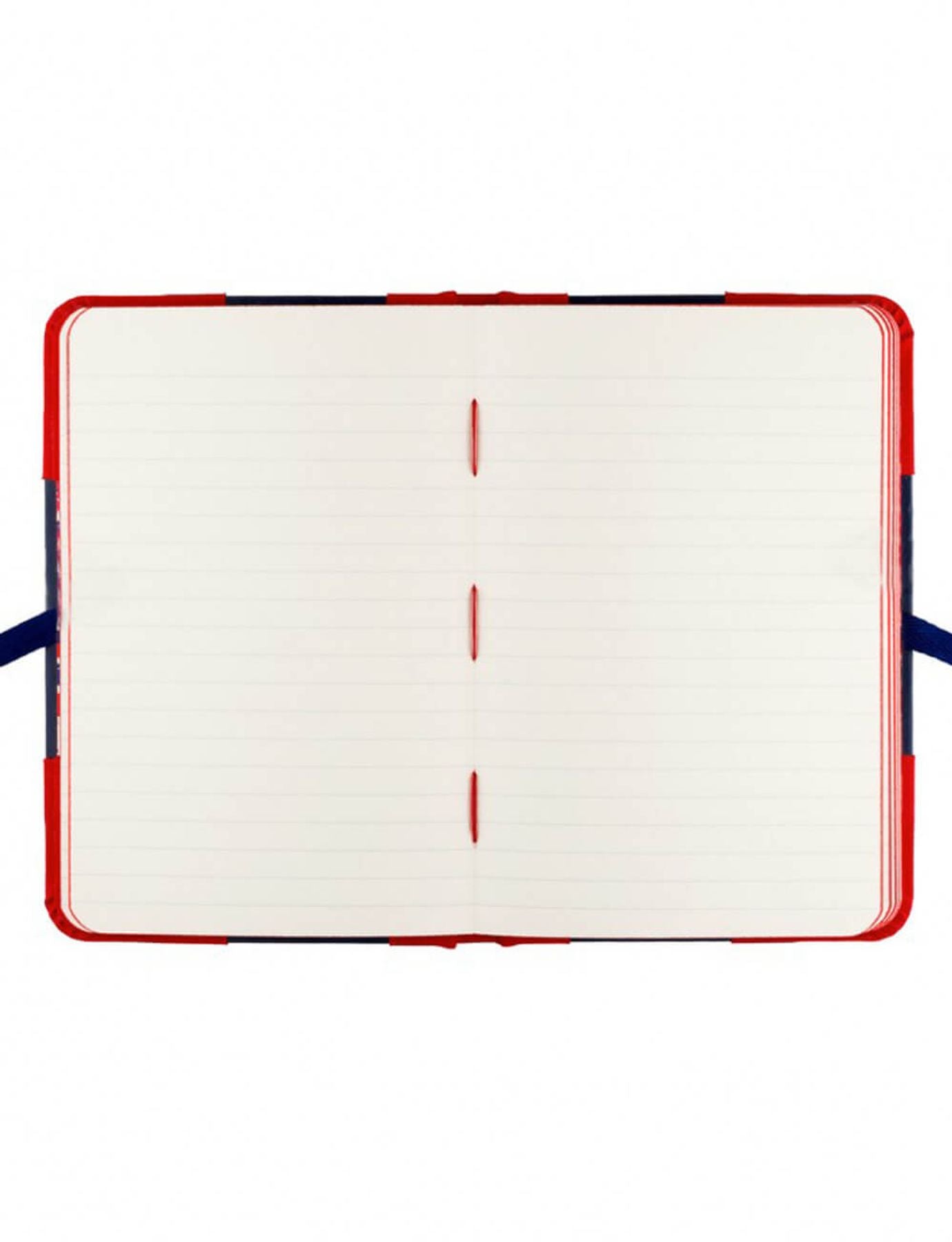 Cuaderno mediano Ines azul marino y rojo