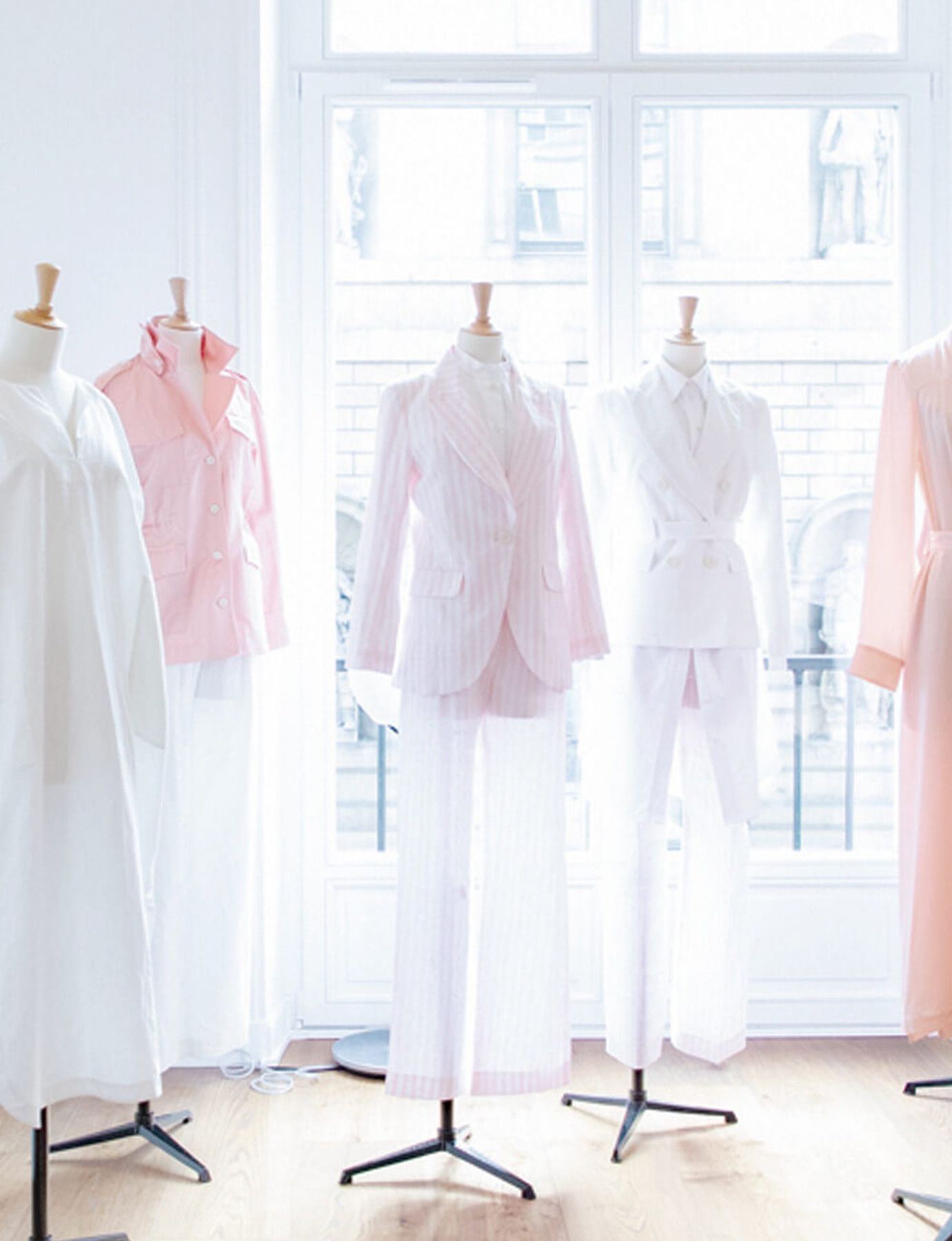 Neva-Jacke aus rosa Baumwollsatin