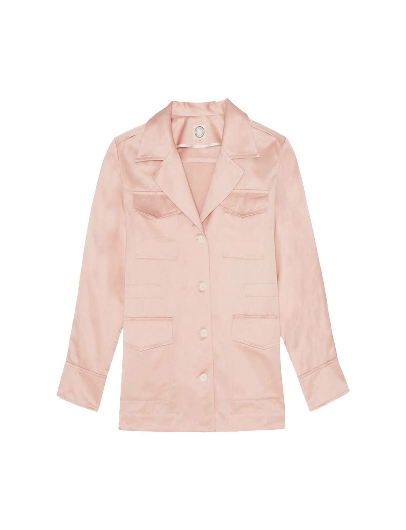 Neva-Jacke aus rosa Baumwollsatin