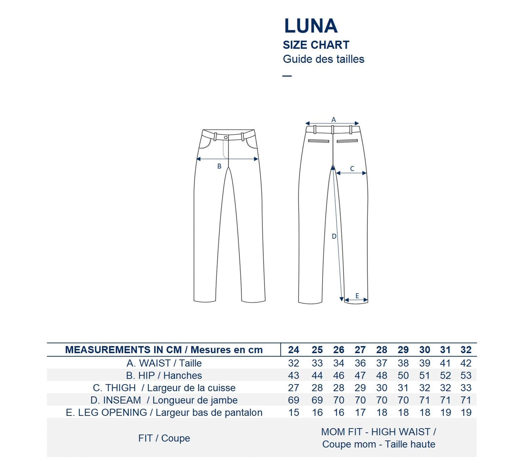 Jeans Luna weiß x Notify