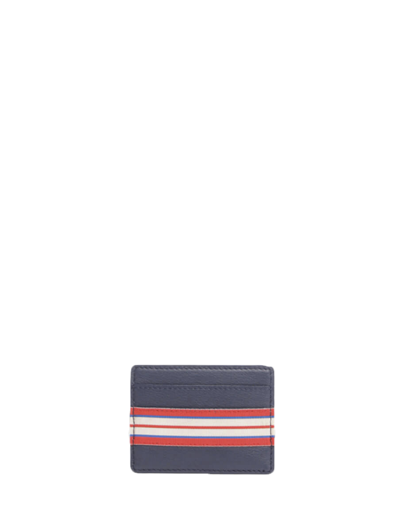 Porte-cartes simple Le Parisien cuir marine