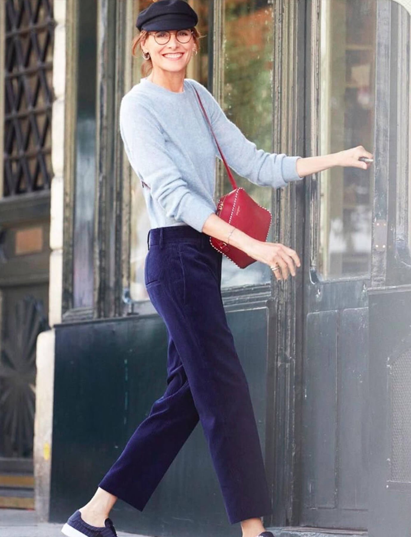 Marcia red leather bag