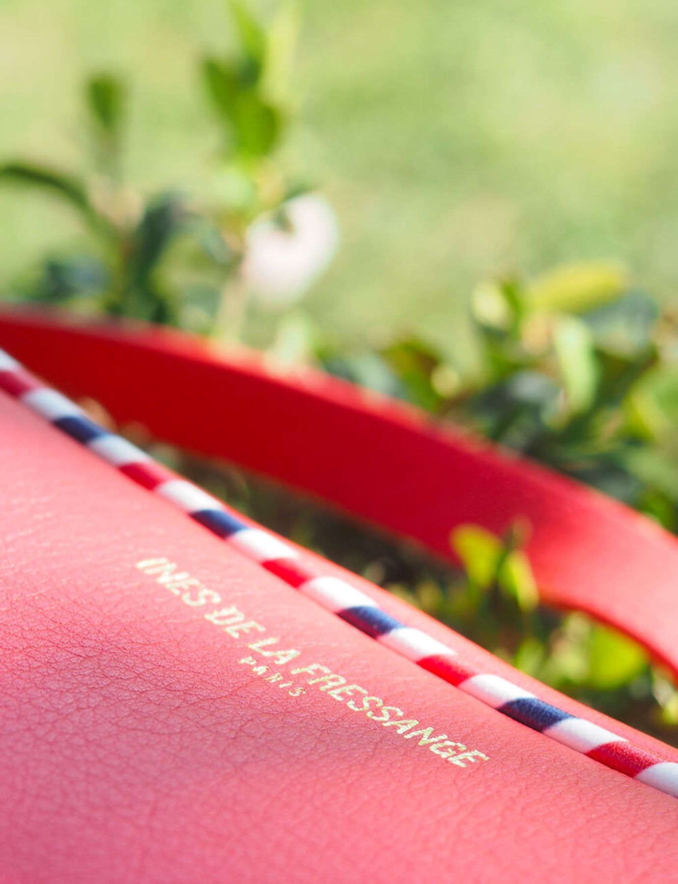 Marcia red leather bag
