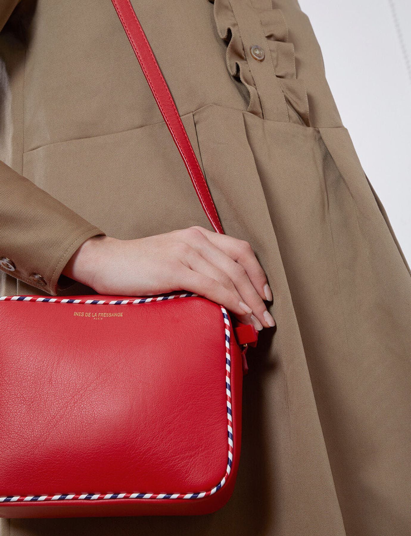 Marcia red leather bag