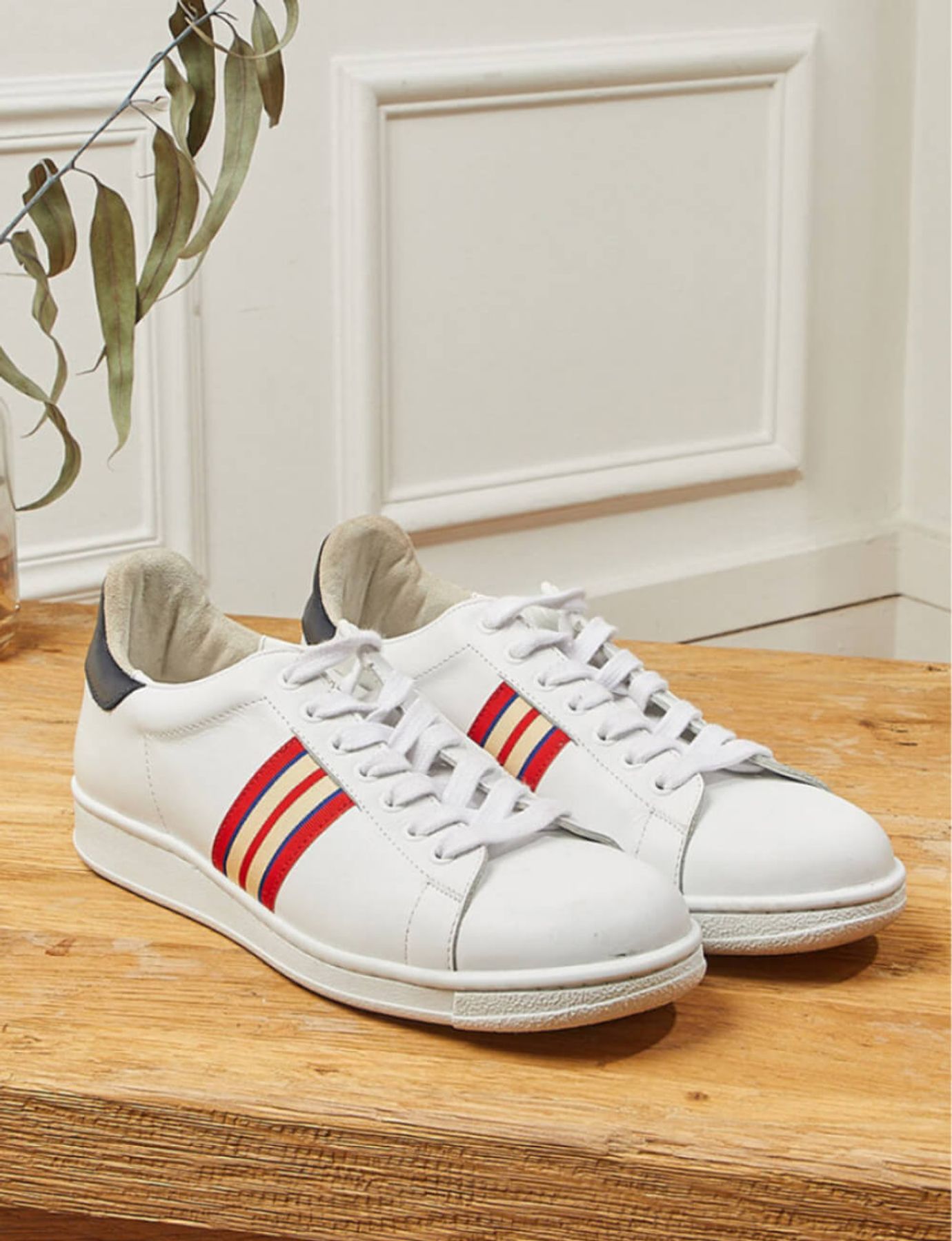 Sneaker Charly dreifarbige Galonstreifen