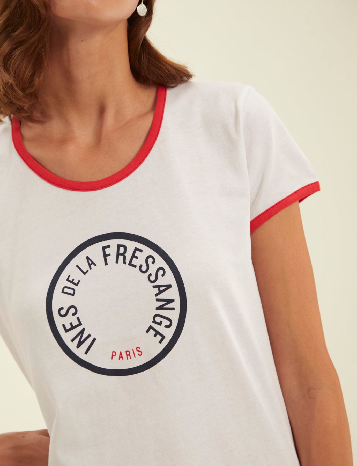 Priscilla white cotton T-shirt