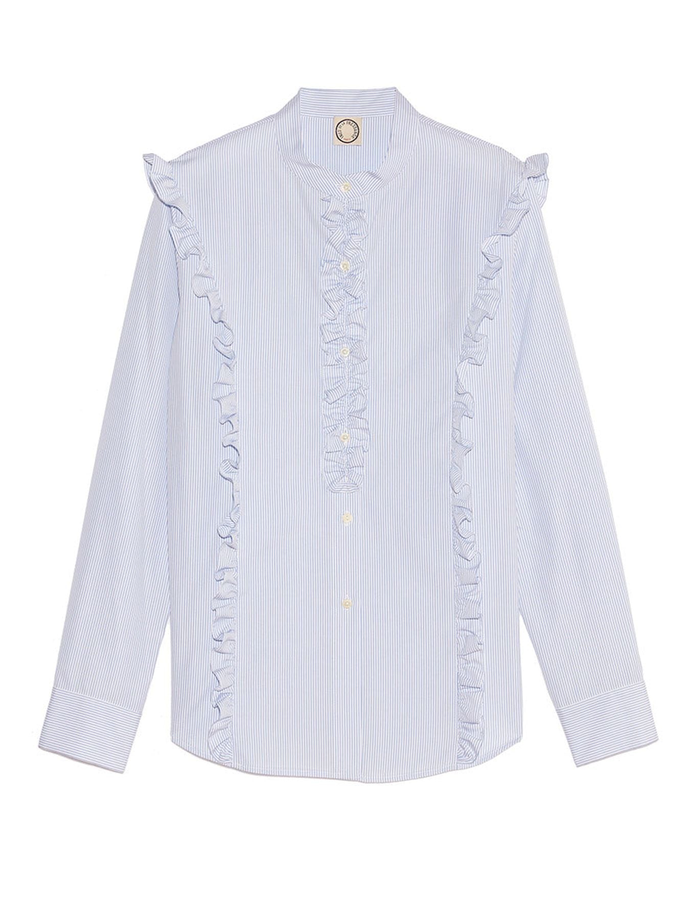 Camicia in cotone blu Prairy