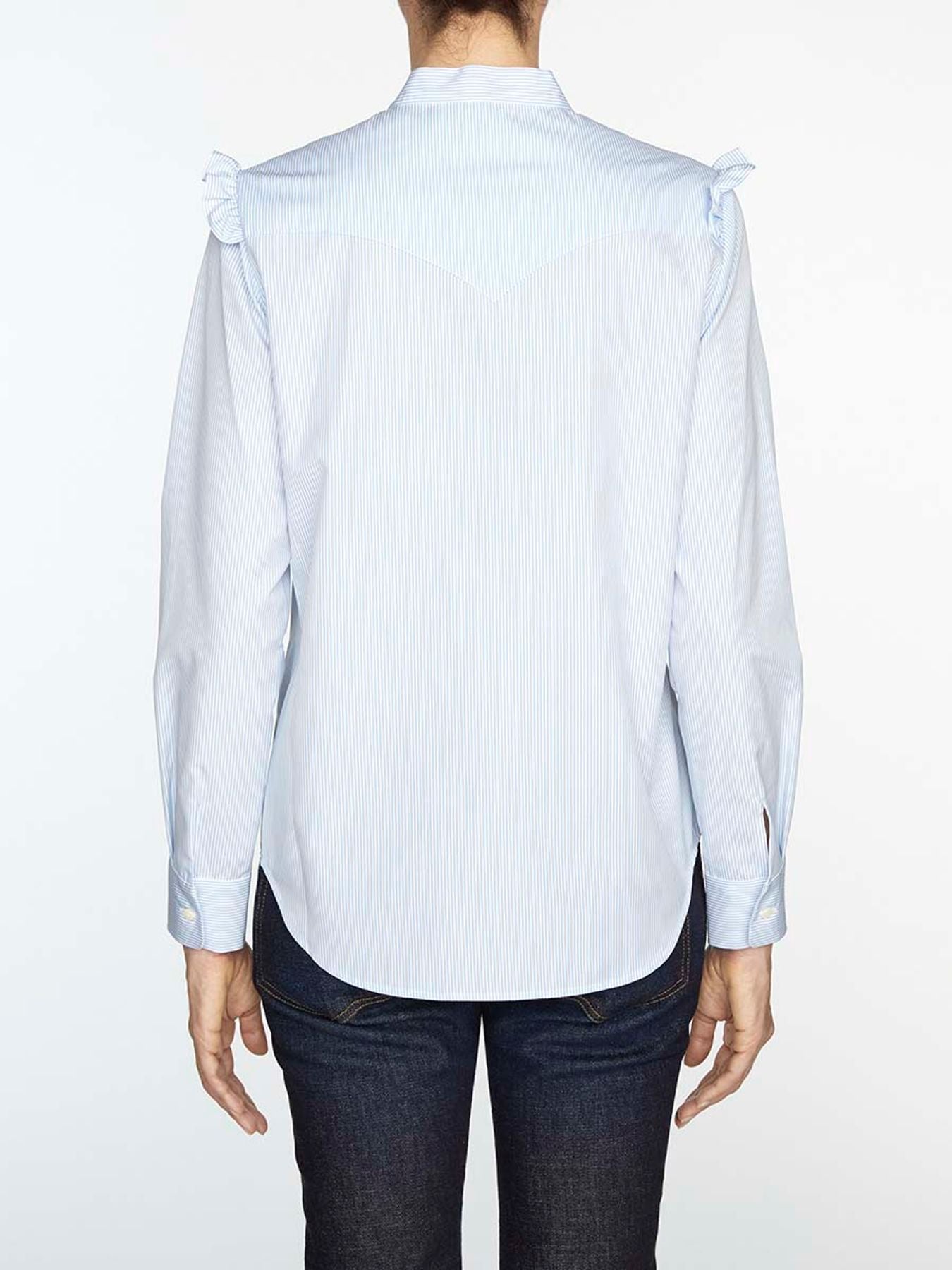 Camicia in cotone blu Prairy