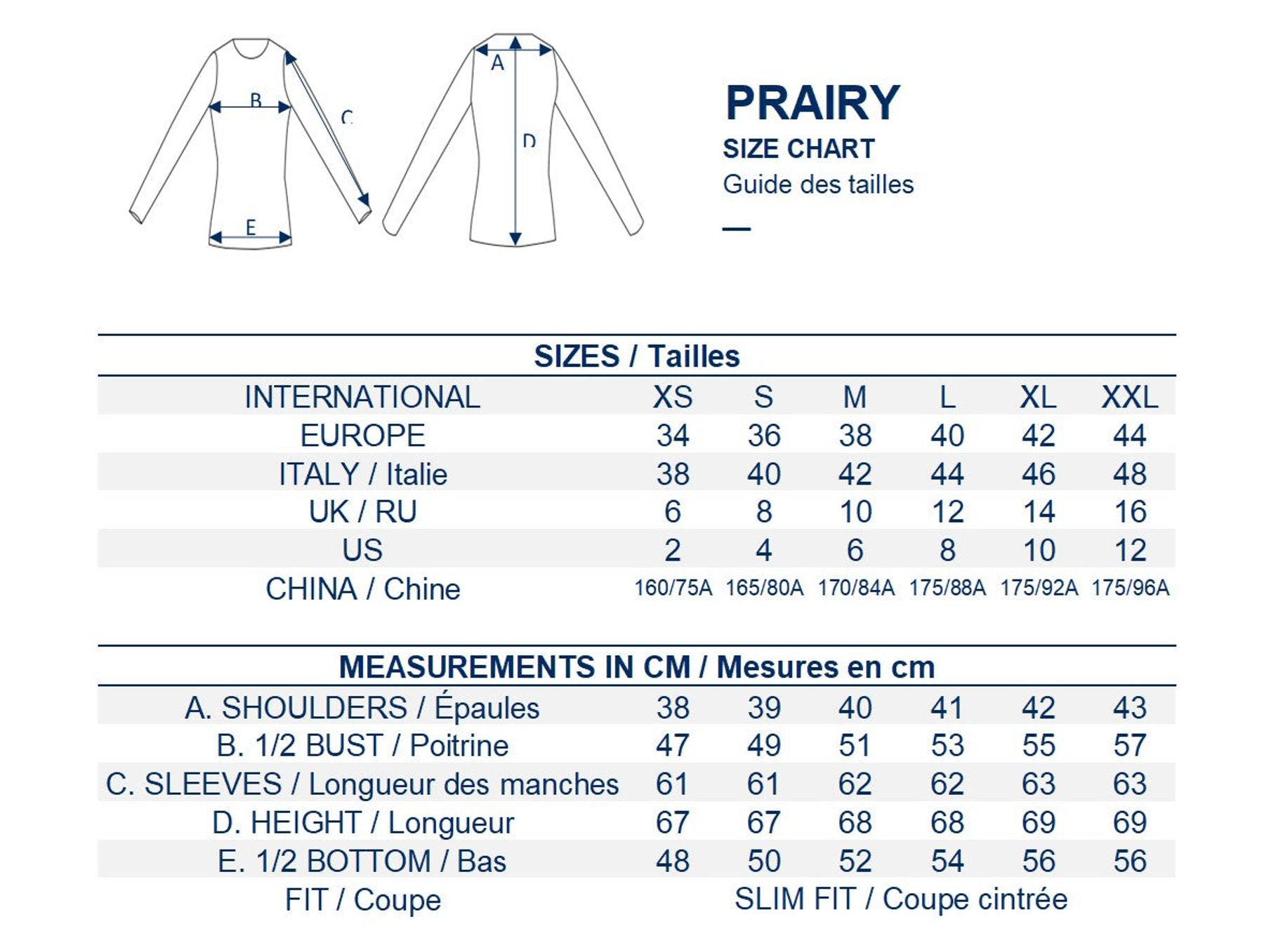 Camicia in cotone blu Prairy