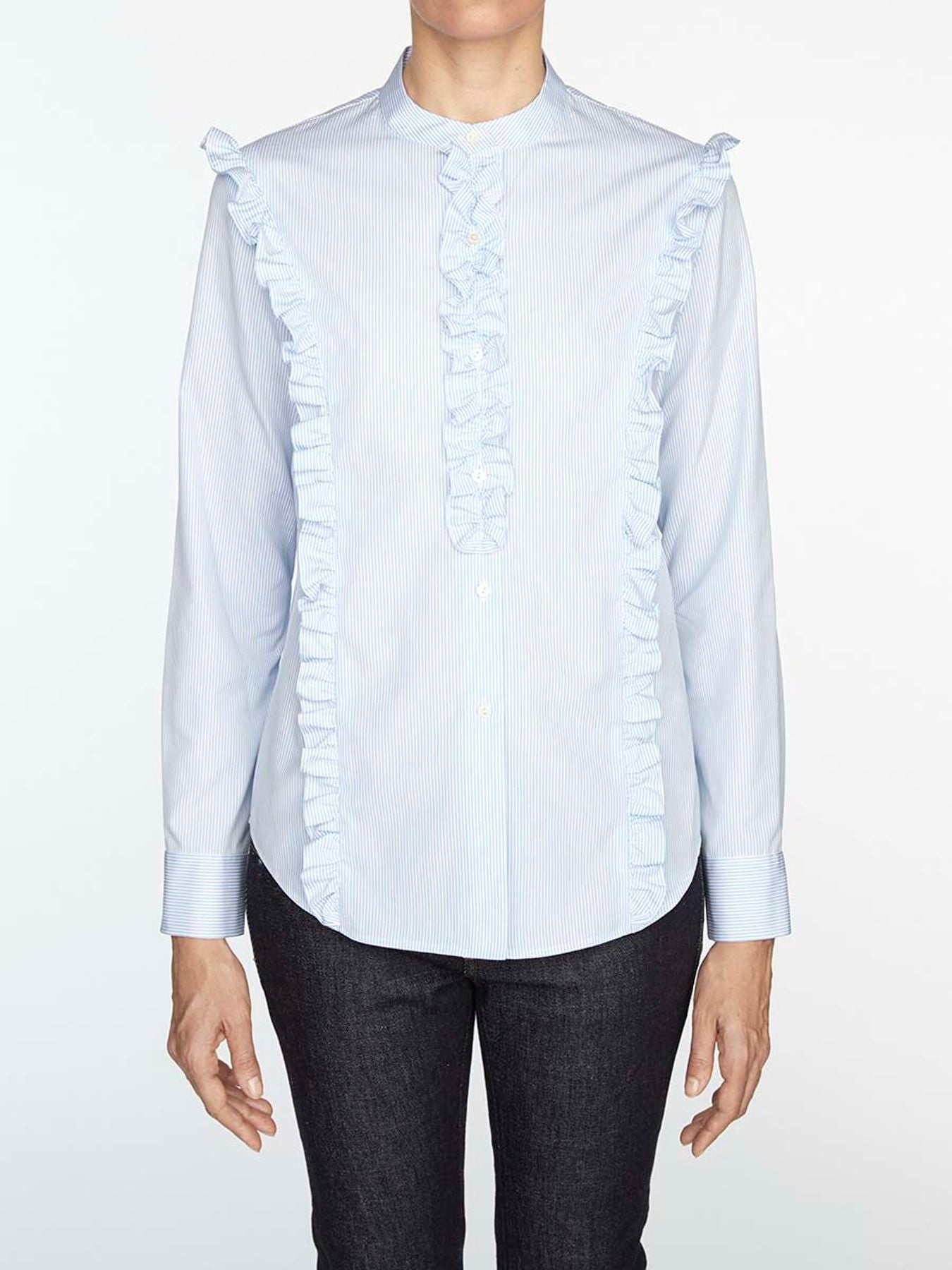 Camicia in cotone blu Prairy