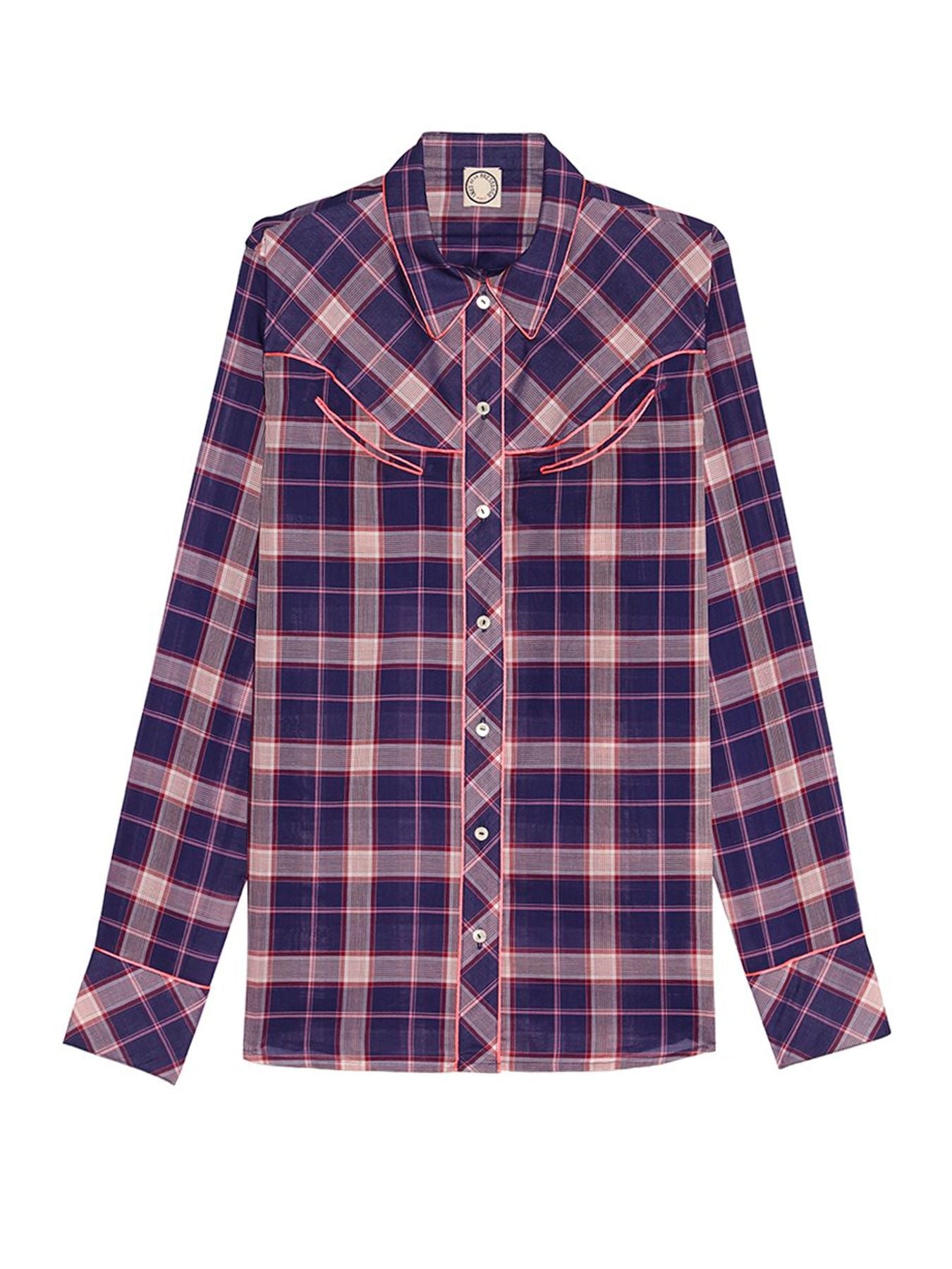 Brenda purple cotton shirt
