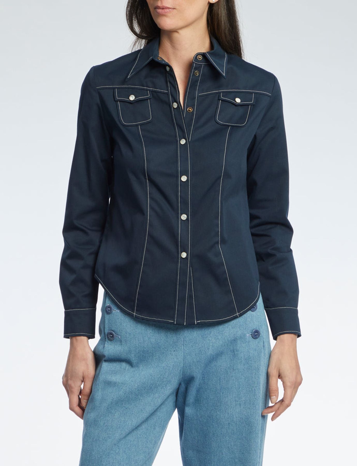 Camicia Myrna blu navy