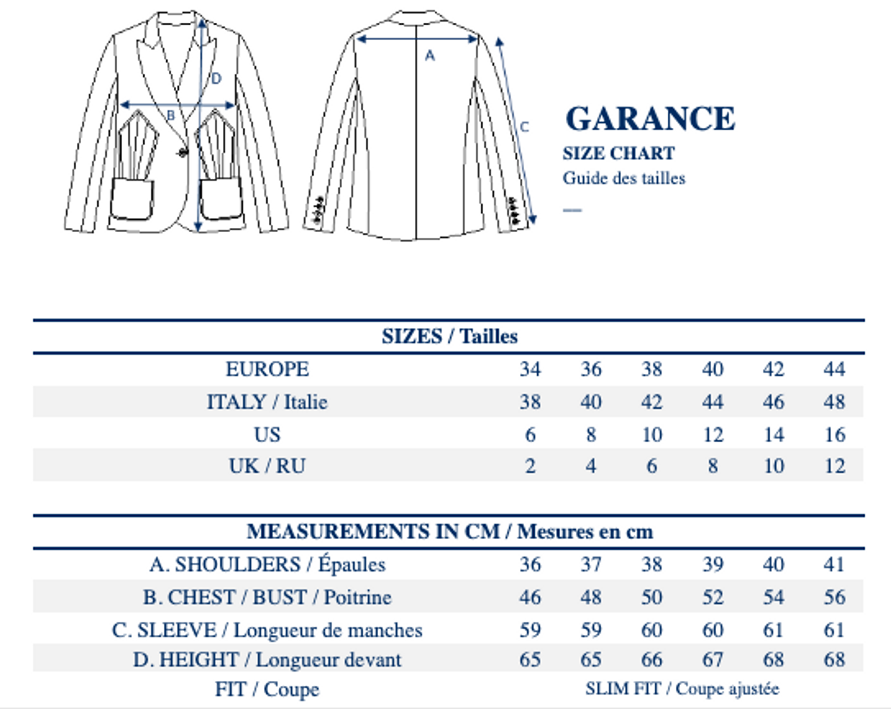 Garance camel jacket