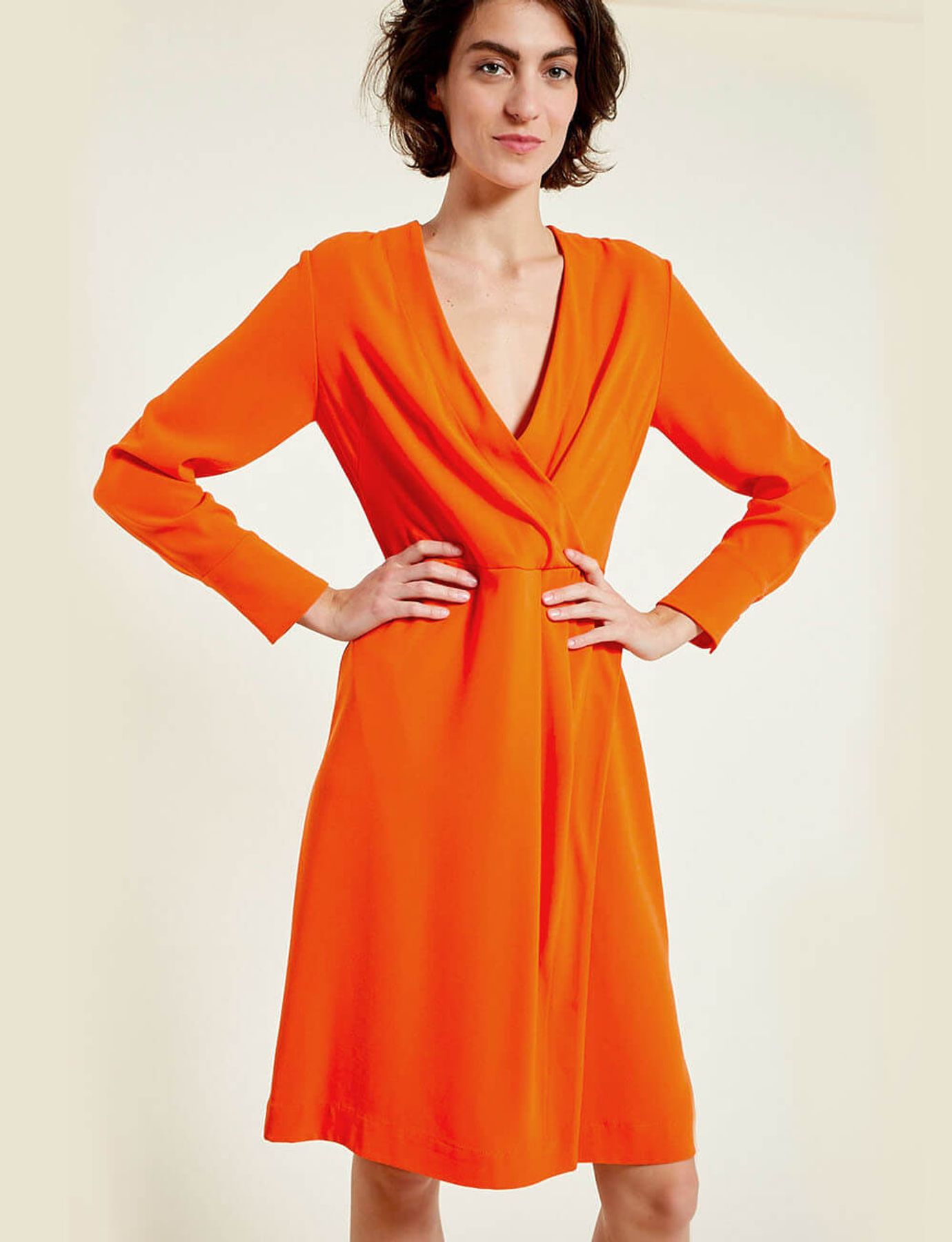 Blida orange dress