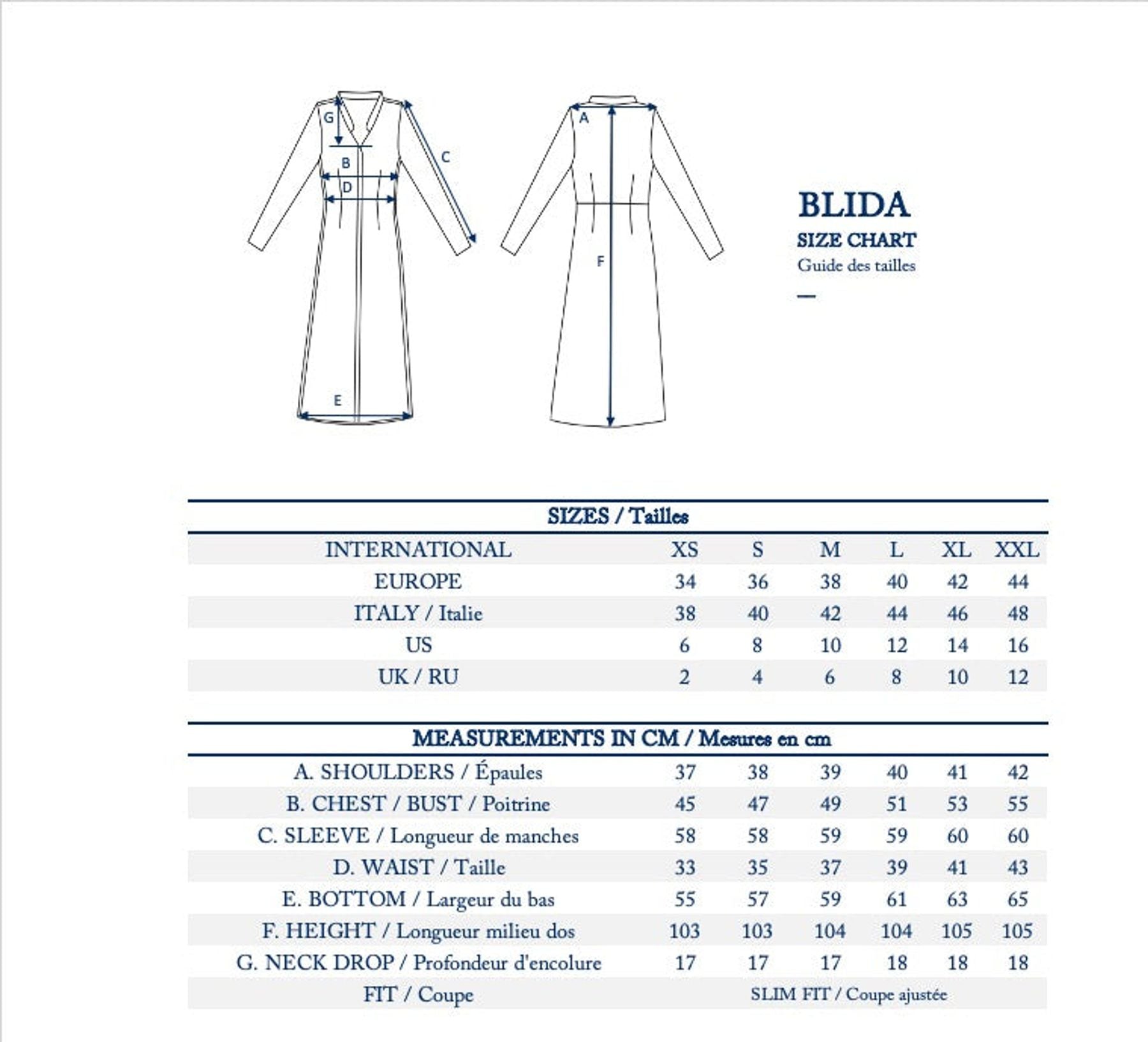 Kleid Blida orange