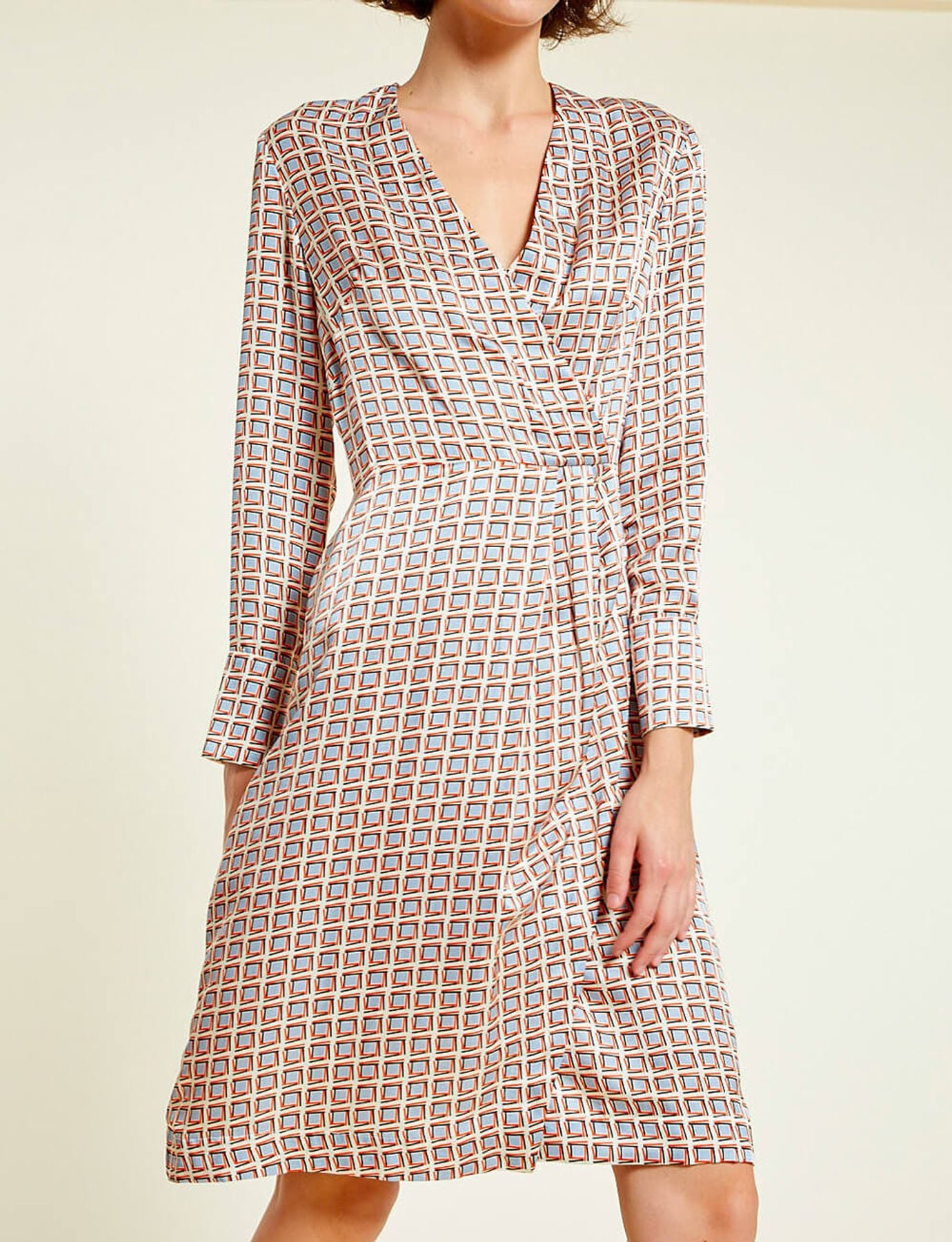 Blida brest print dress