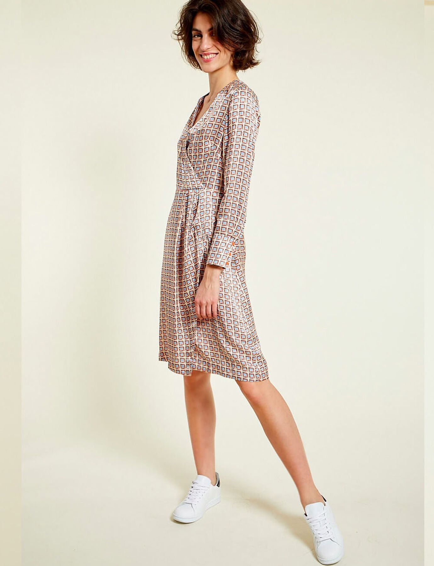 Kleid Blida mit Brest-Print