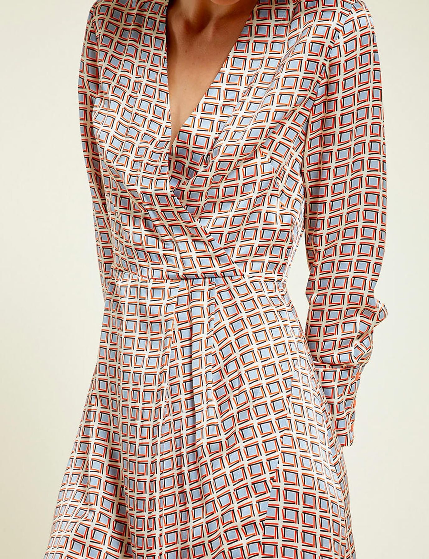 Kleid Blida mit Brest-Print
