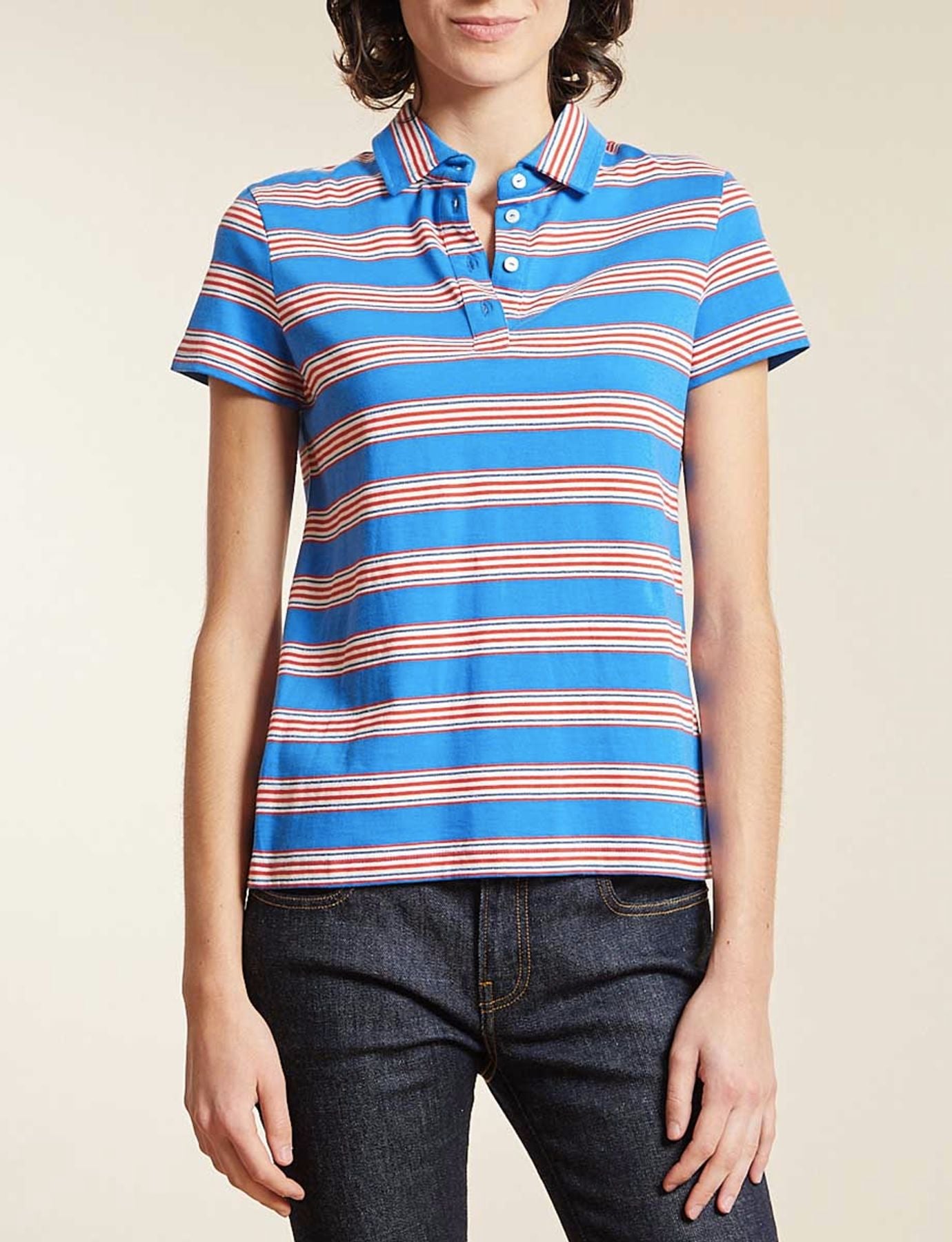 Marie Jacob tricolour polo shirt