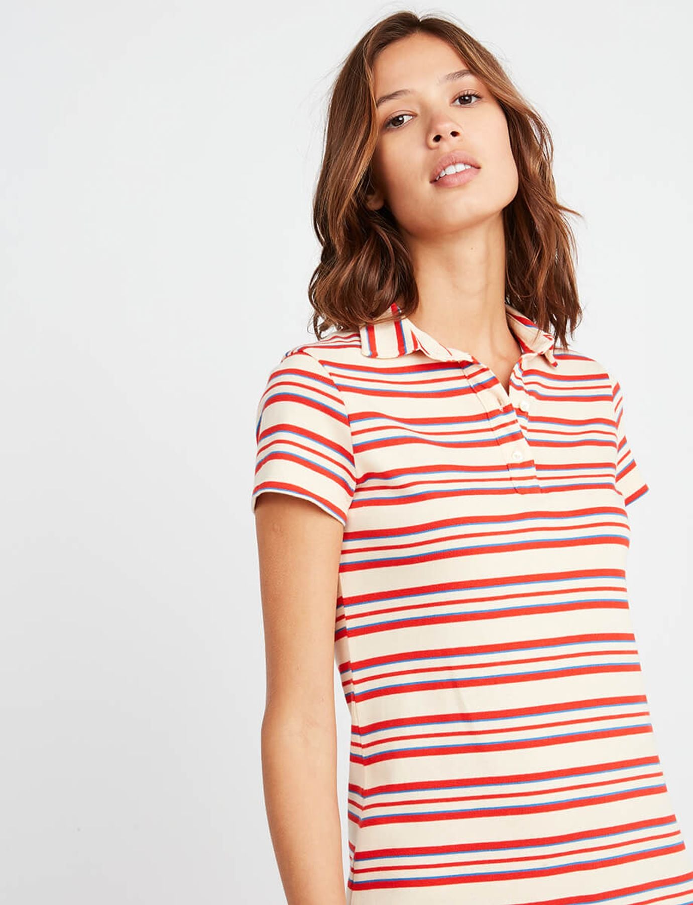 Marie Sarah striped polo dress