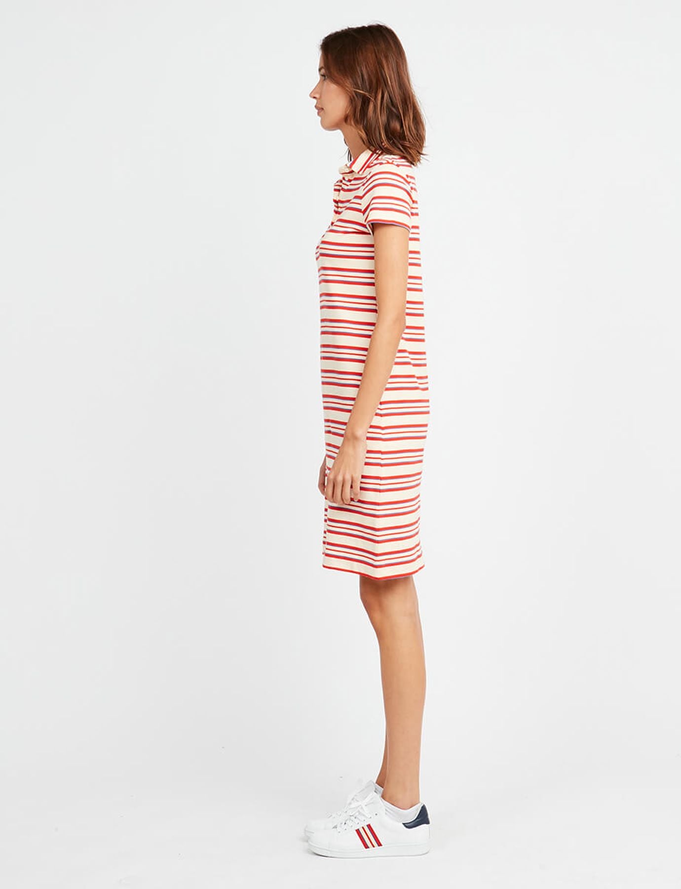 Marie Sarah striped polo dress