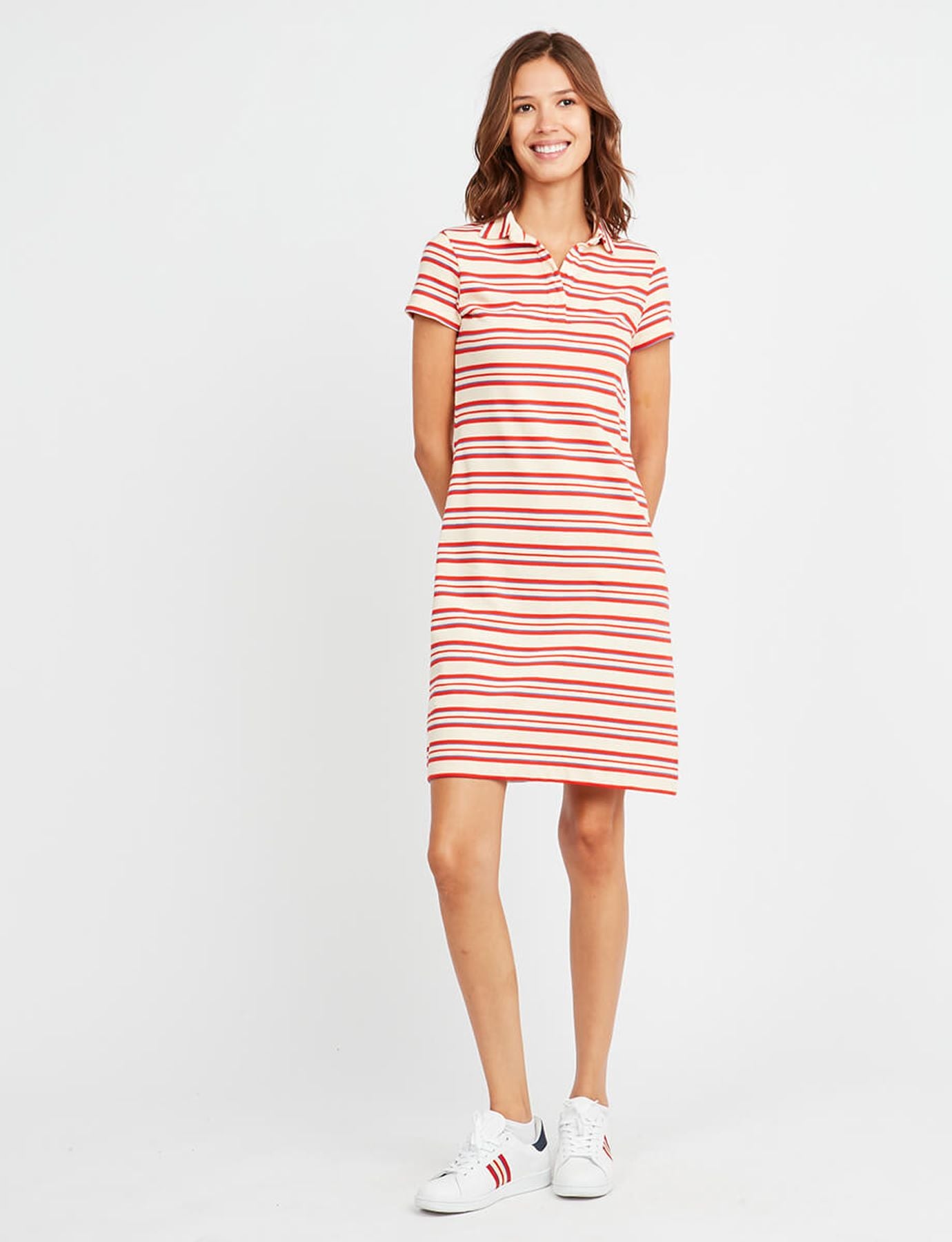 Marie Sarah striped polo dress