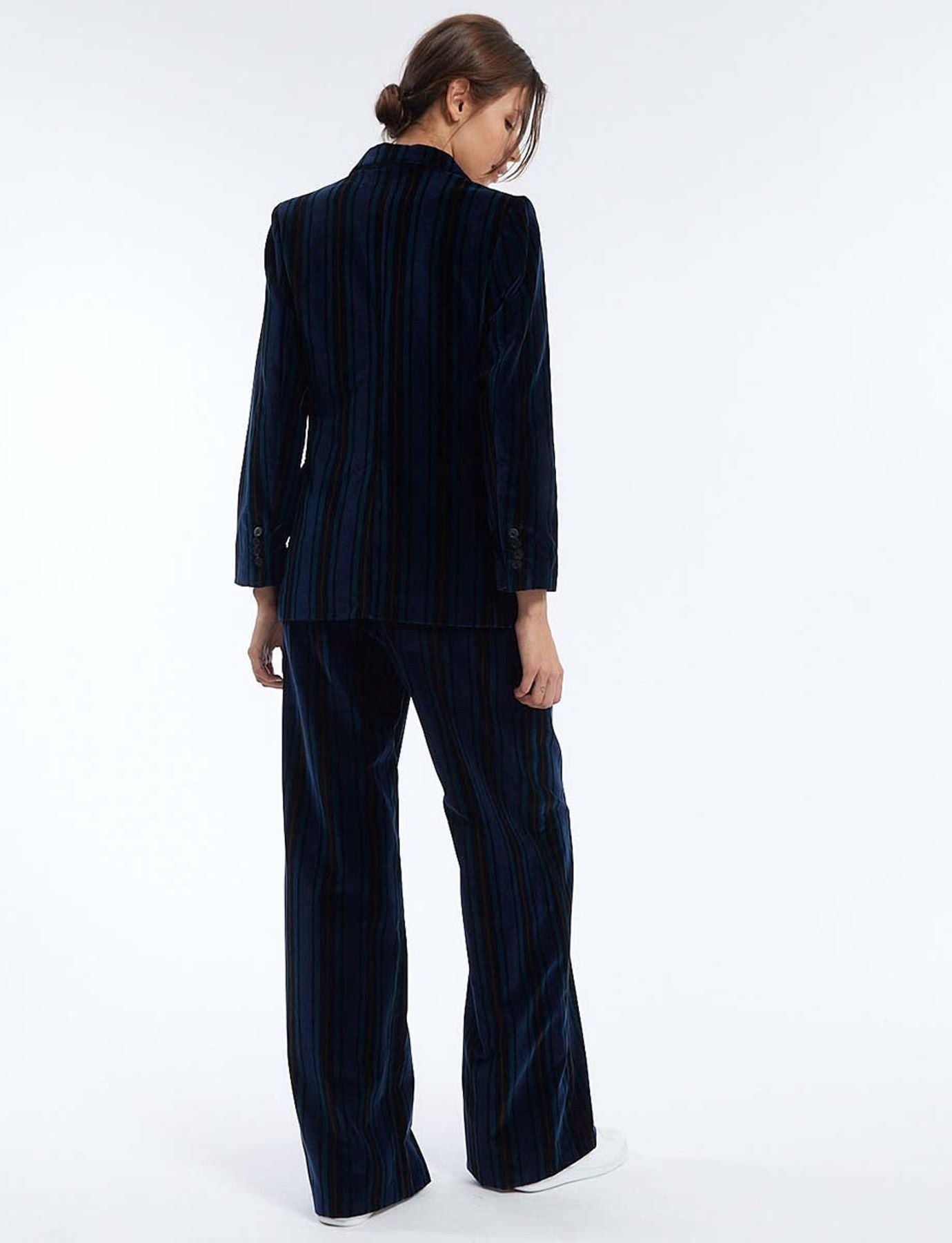 Luciano blue velvet trousers