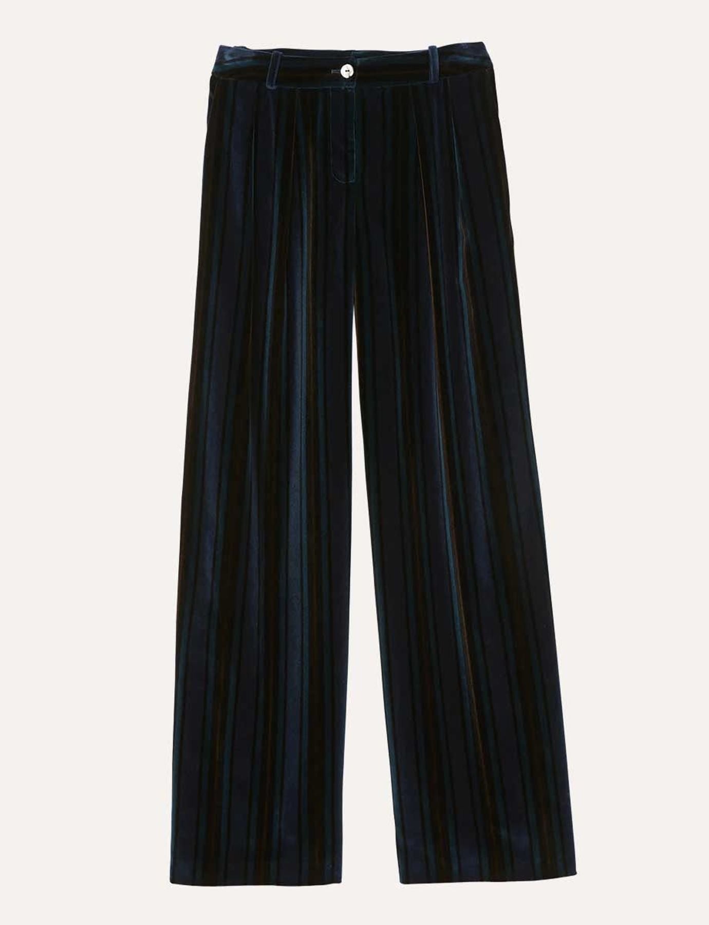 Luciano blue velvet trousers