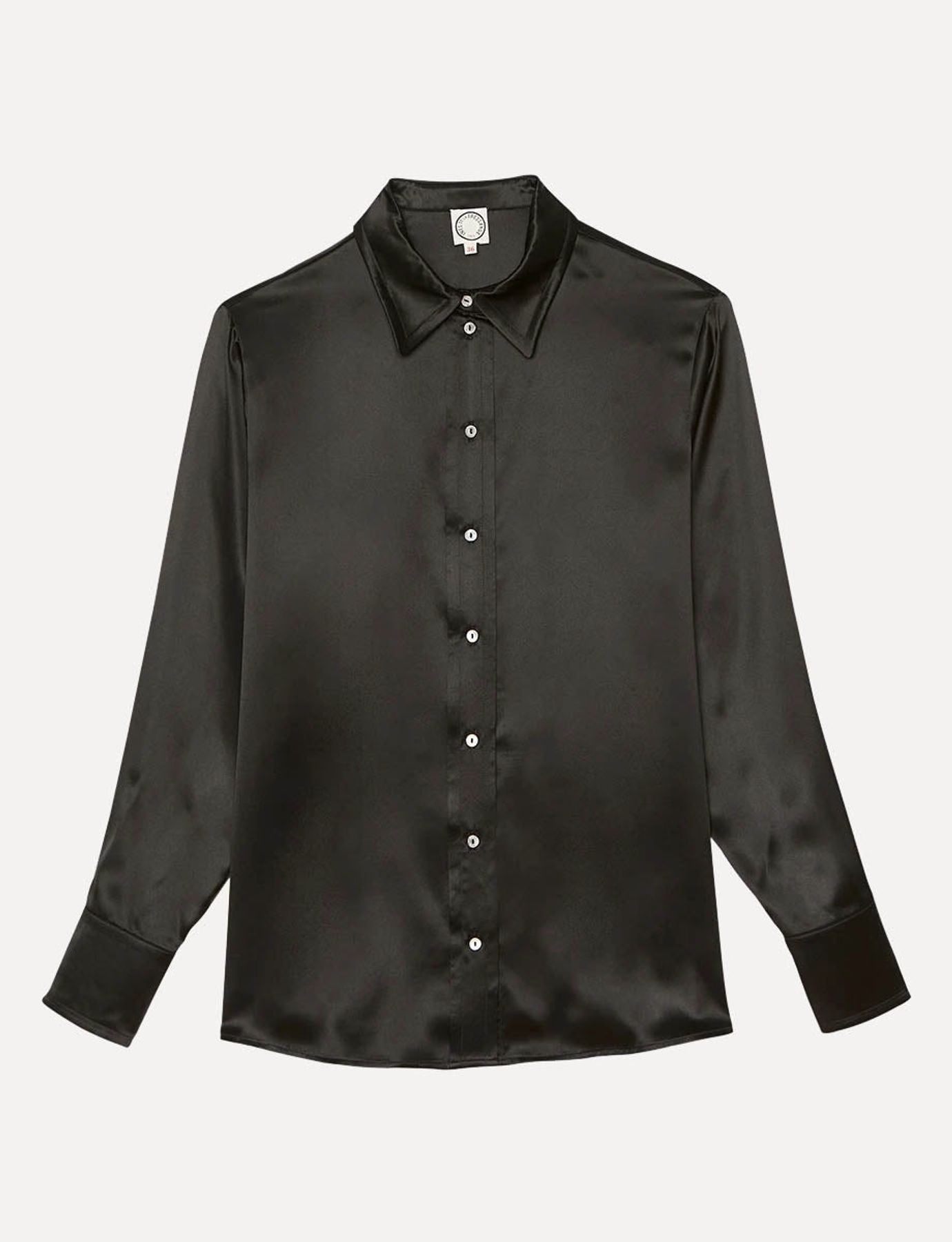 Chemise Maureen en soie noire