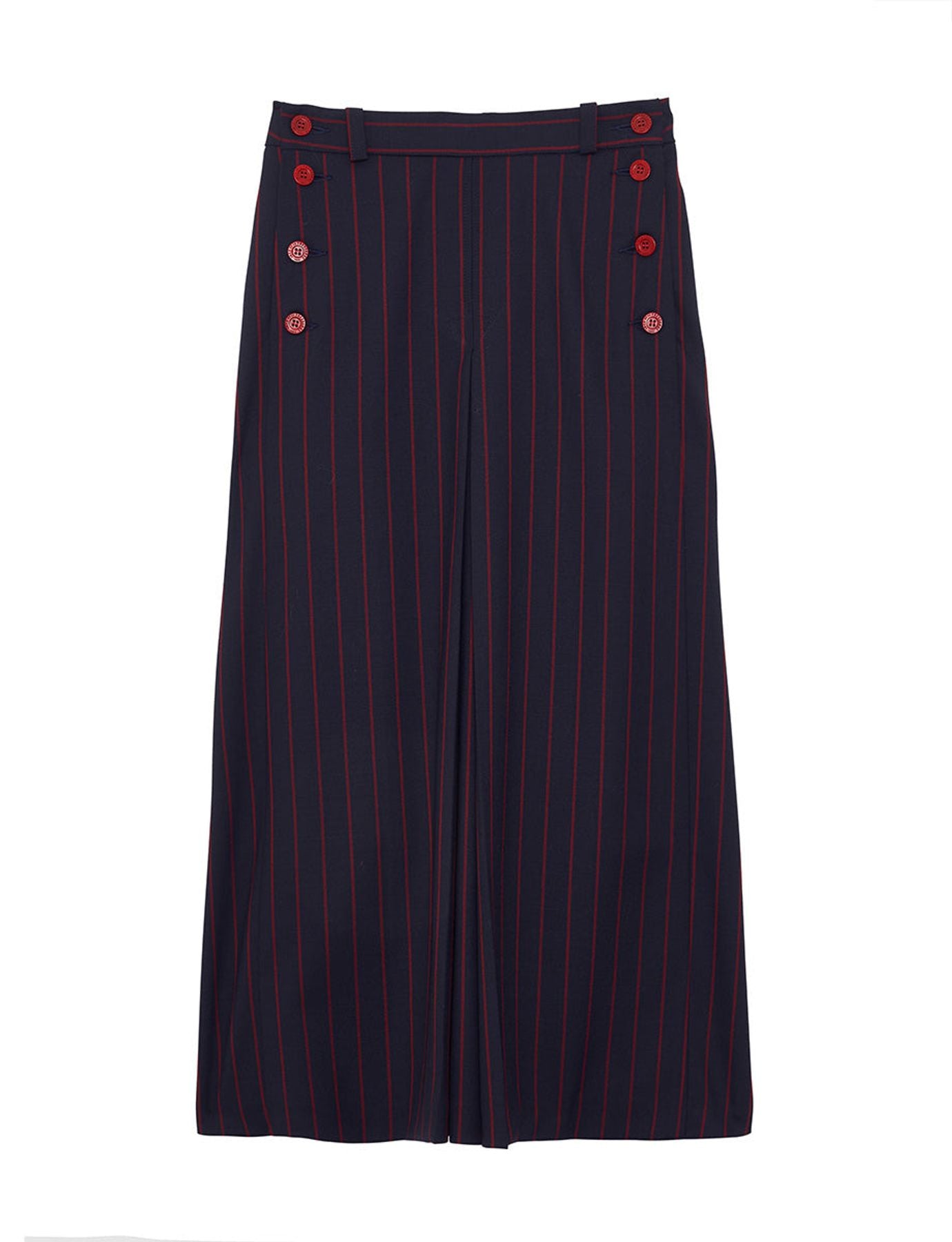 Yona blue striped skirt