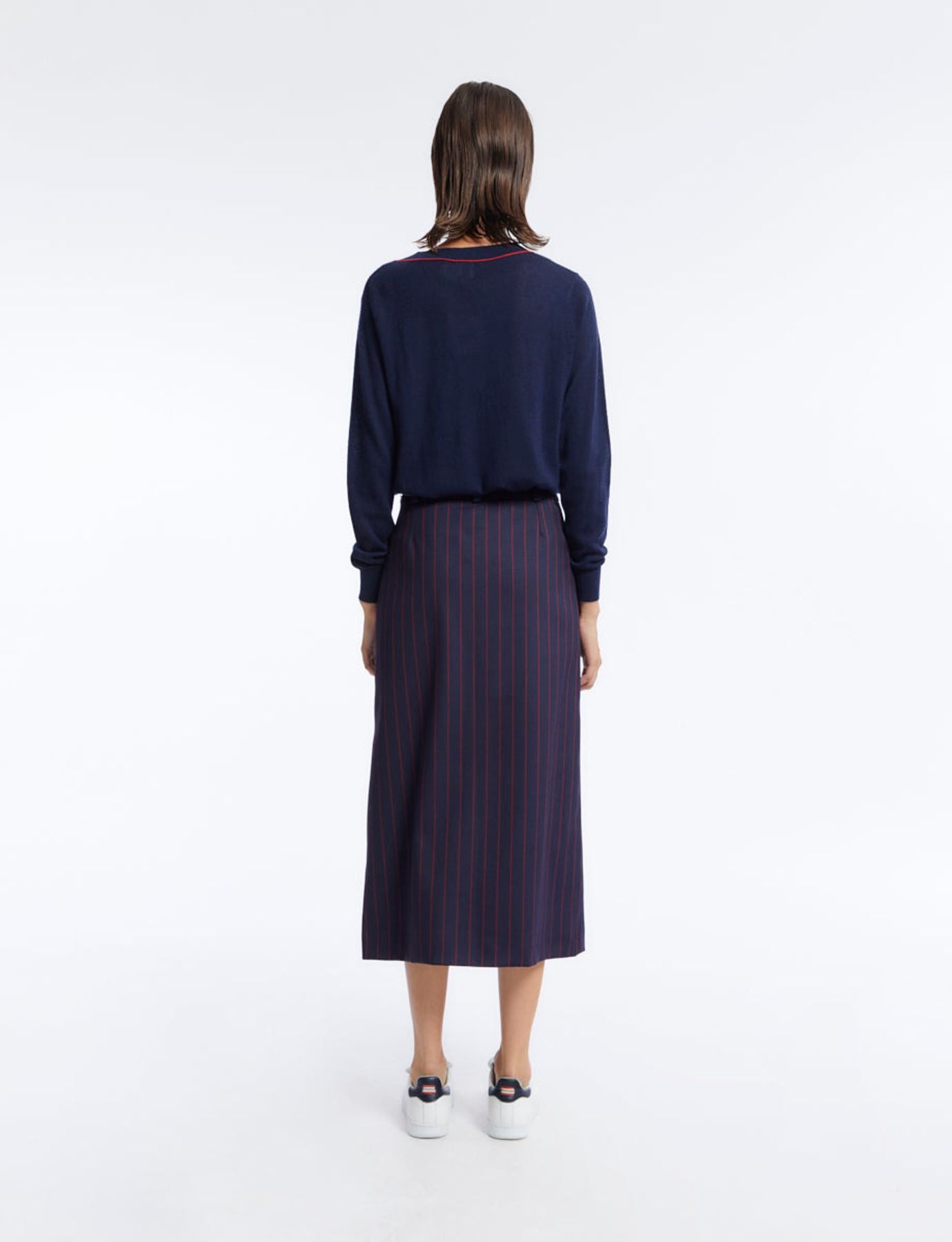 Yona blue striped skirt
