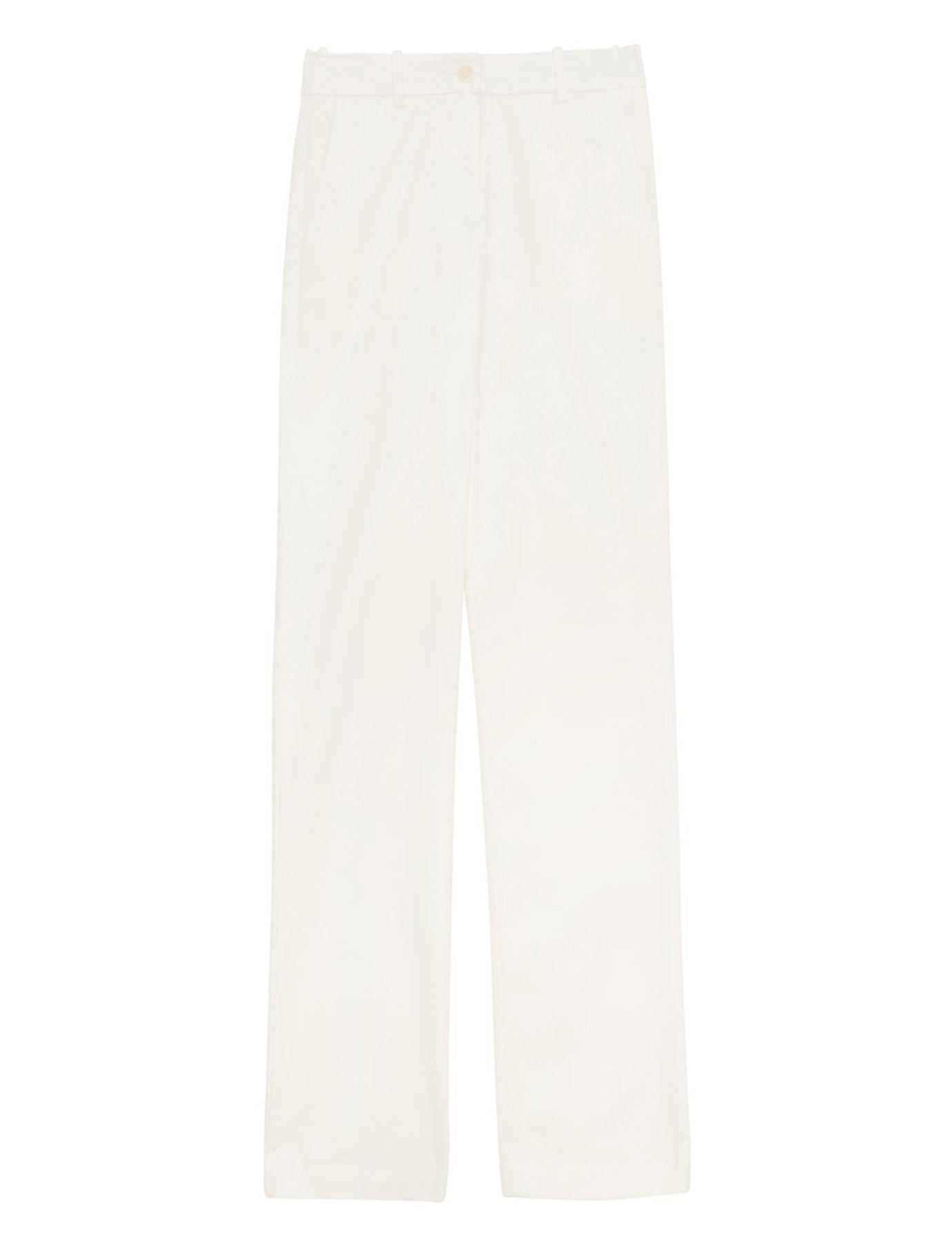 Francisco white cotton trousers