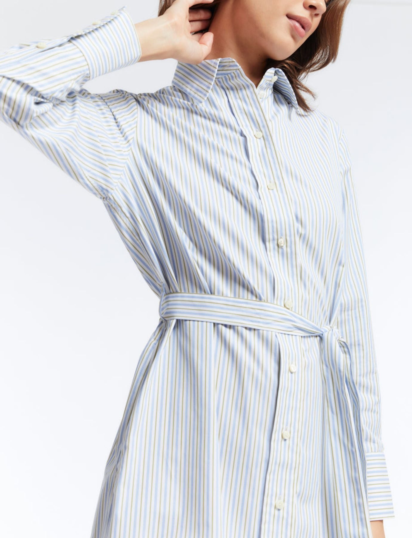 Amour cotton striped dress
