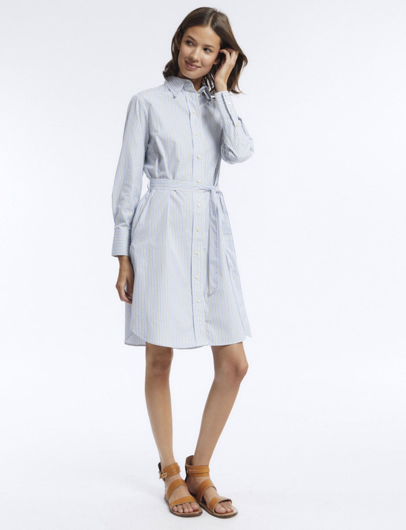 Amour cotton striped dress
